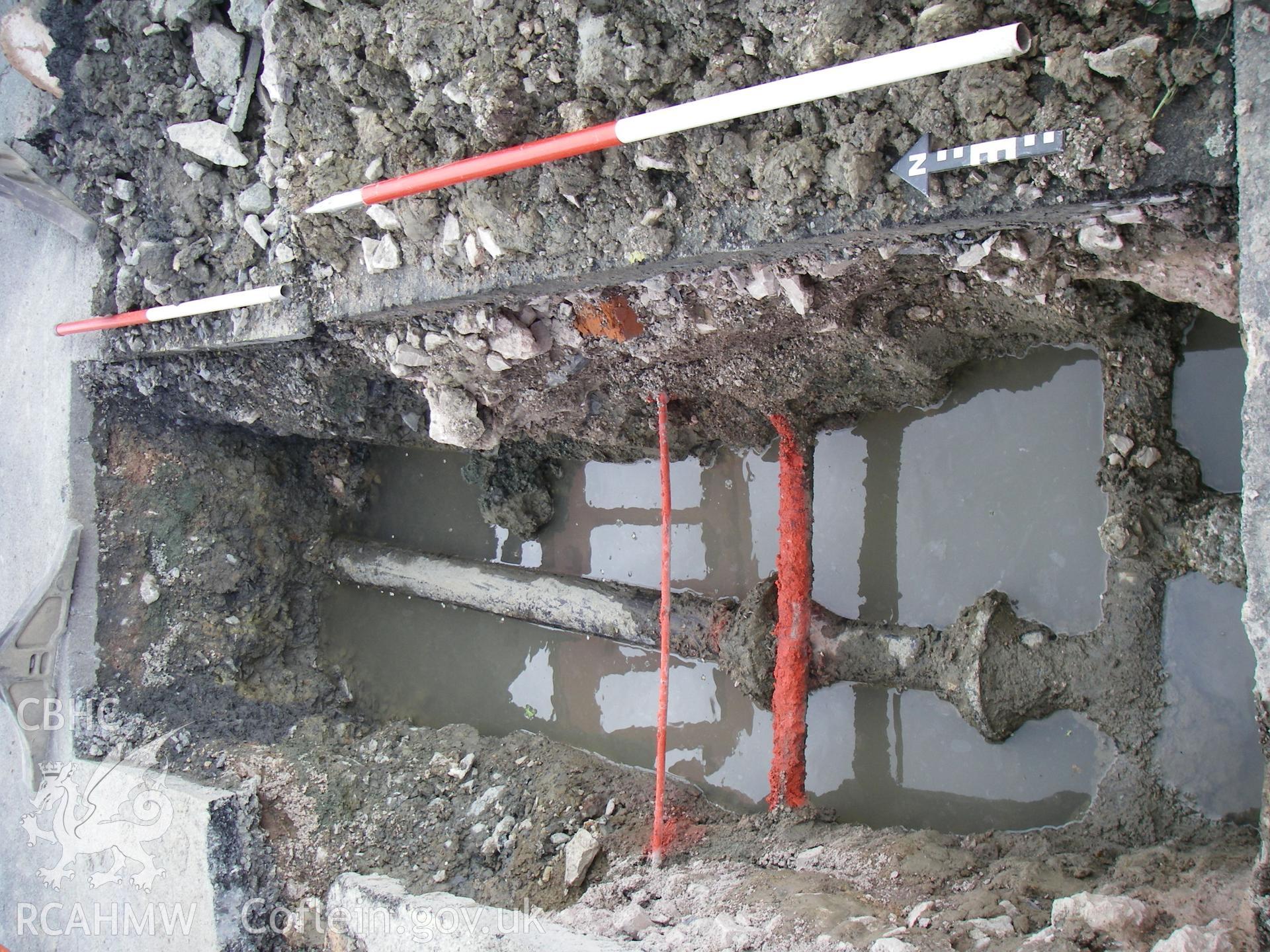 Digital image relating to an Archaeological Watching Brief at Maesydre and Main Street, Caersws. Produced by Cotswold Archaeology, Project No. 3473; Site Code MMC11.