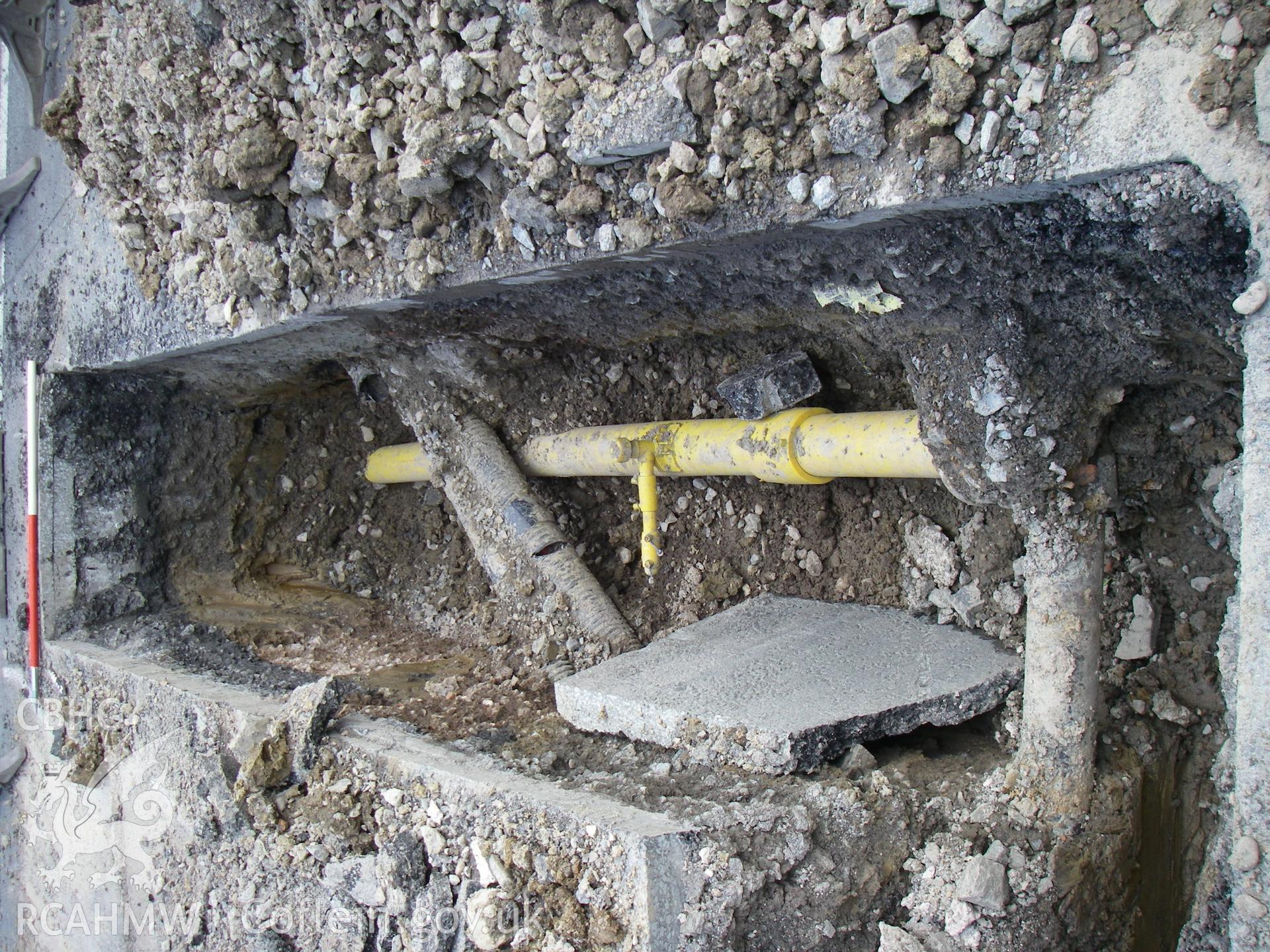 Digital image relating to an Archaeological Watching Brief at Maesydre and Main Street, Caersws. Produced by Cotswold Archaeology, Project No. 3473; Site Code MMC11.