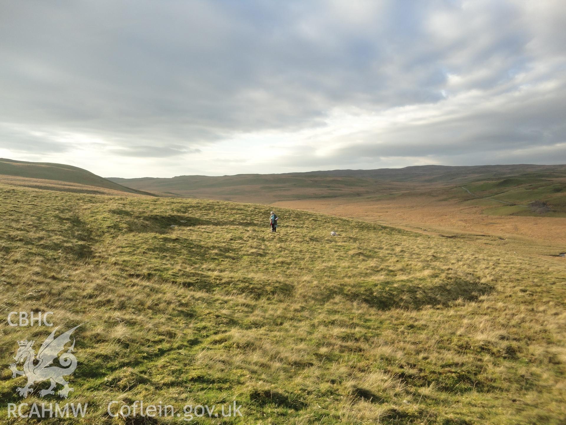 Earthwork, looking west.