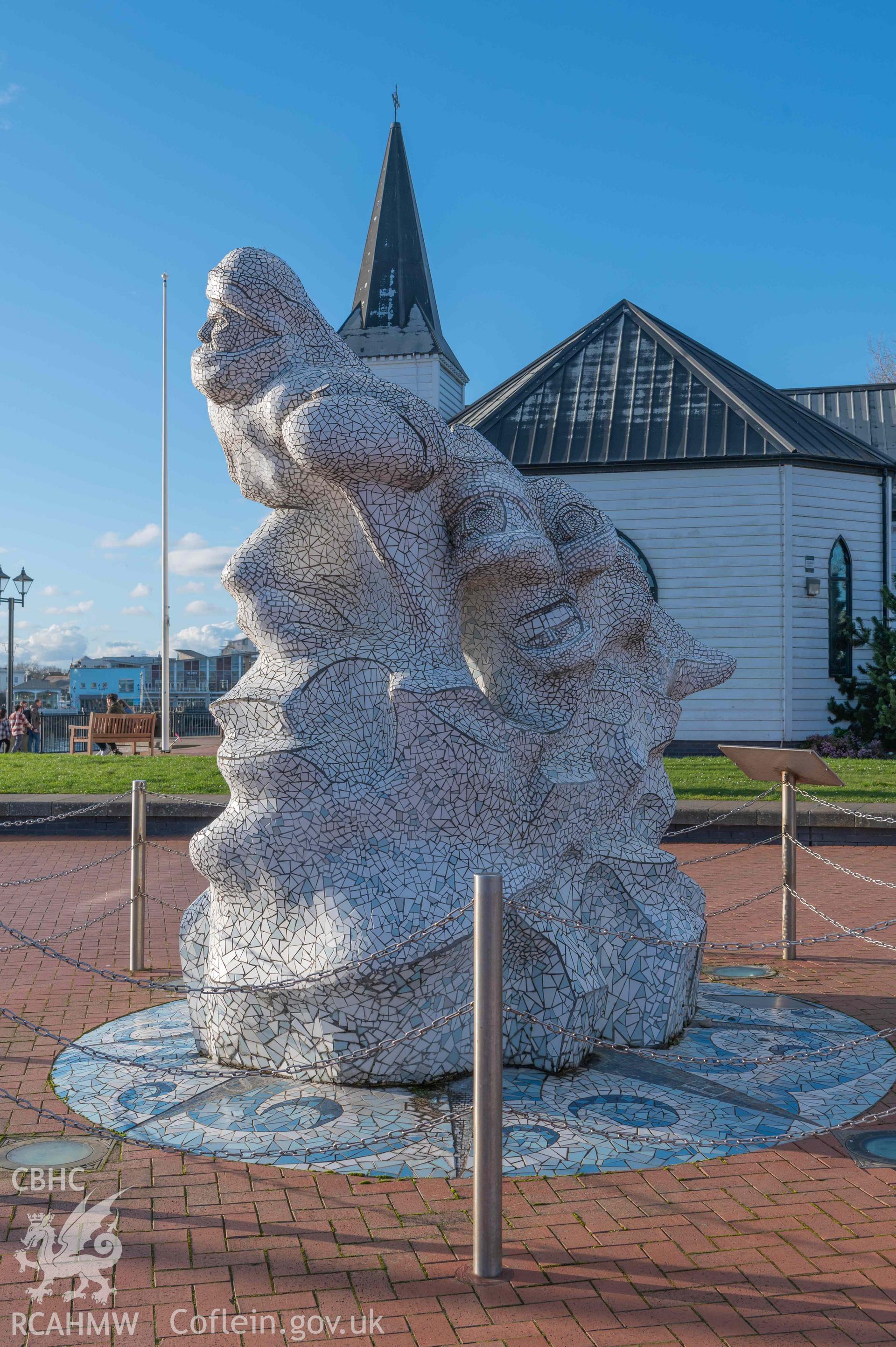 Norwegian Church - View of the Antarctic 100 memorial, taken from South-East