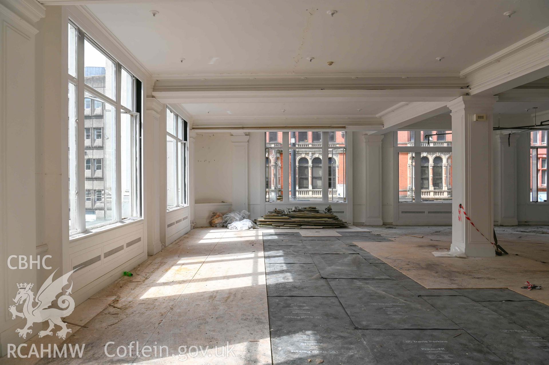 Bethany English Baptist Chapel - Interior view of the first floor of the old Howells store, taken from North-East