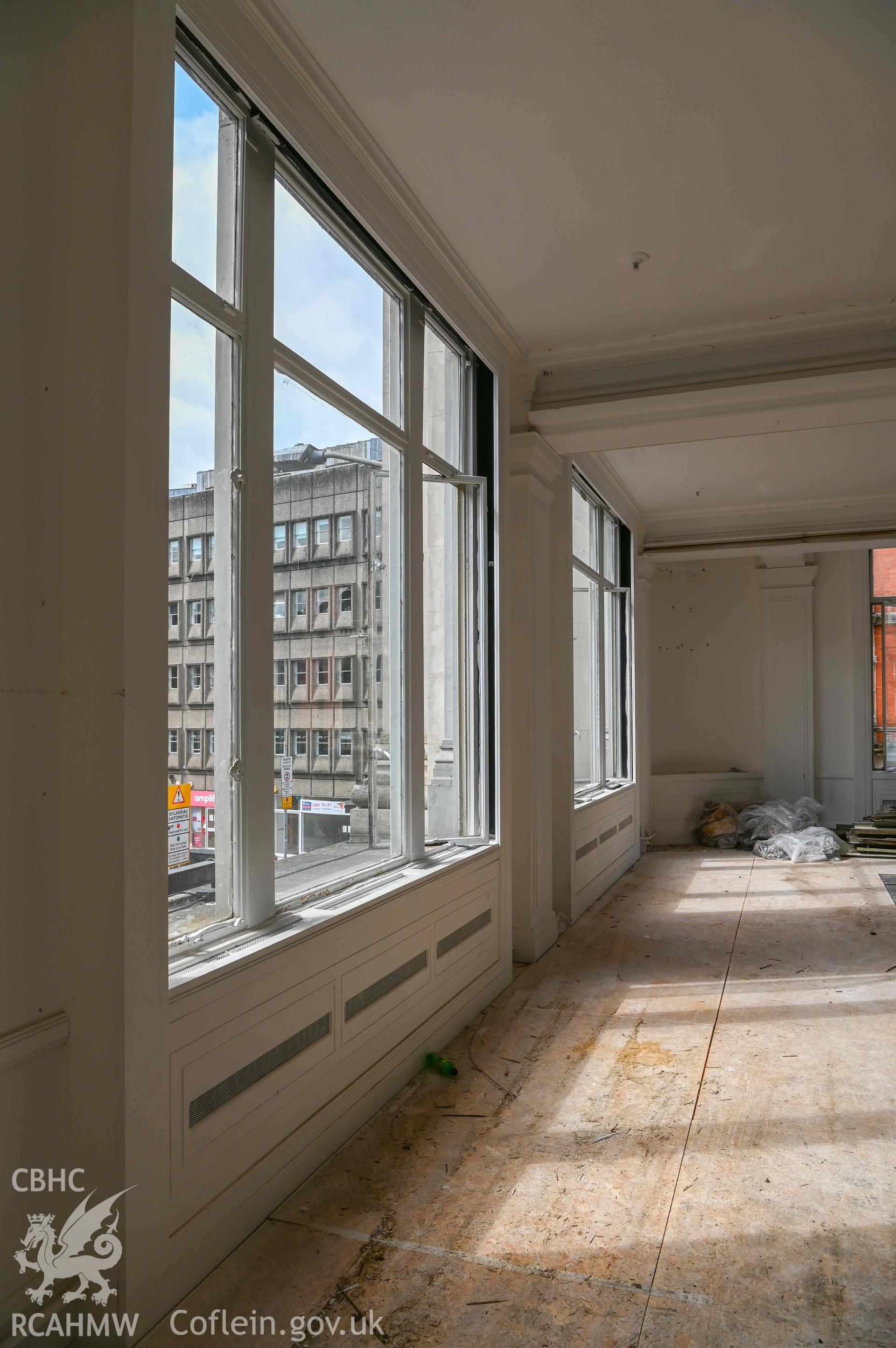 Bethany English Baptist Chapel - Interior view of the first floor of the old Howells store, looking North-East