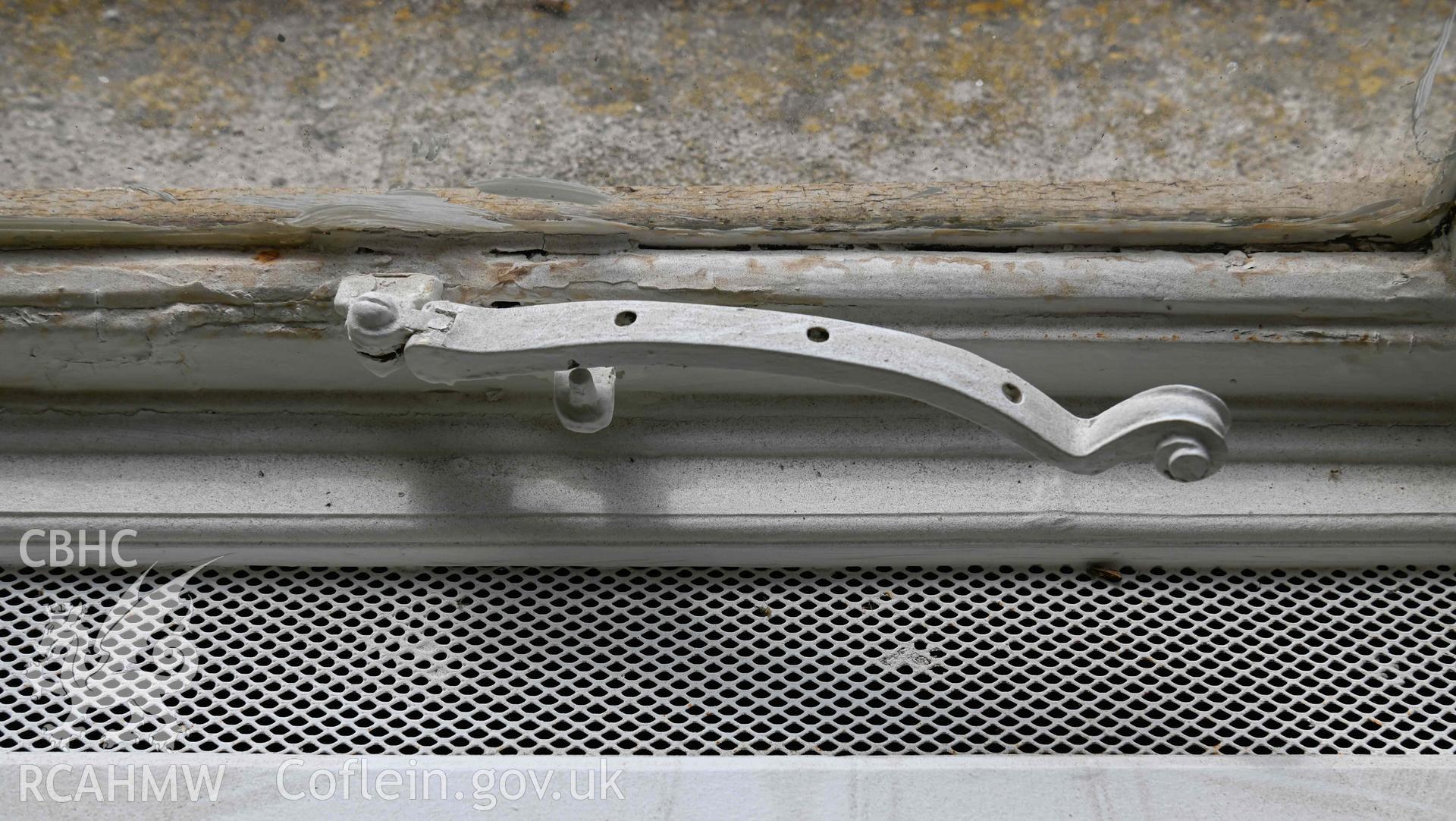 Bethany English Baptist Chapel - Detailed view of window latch, taken from North