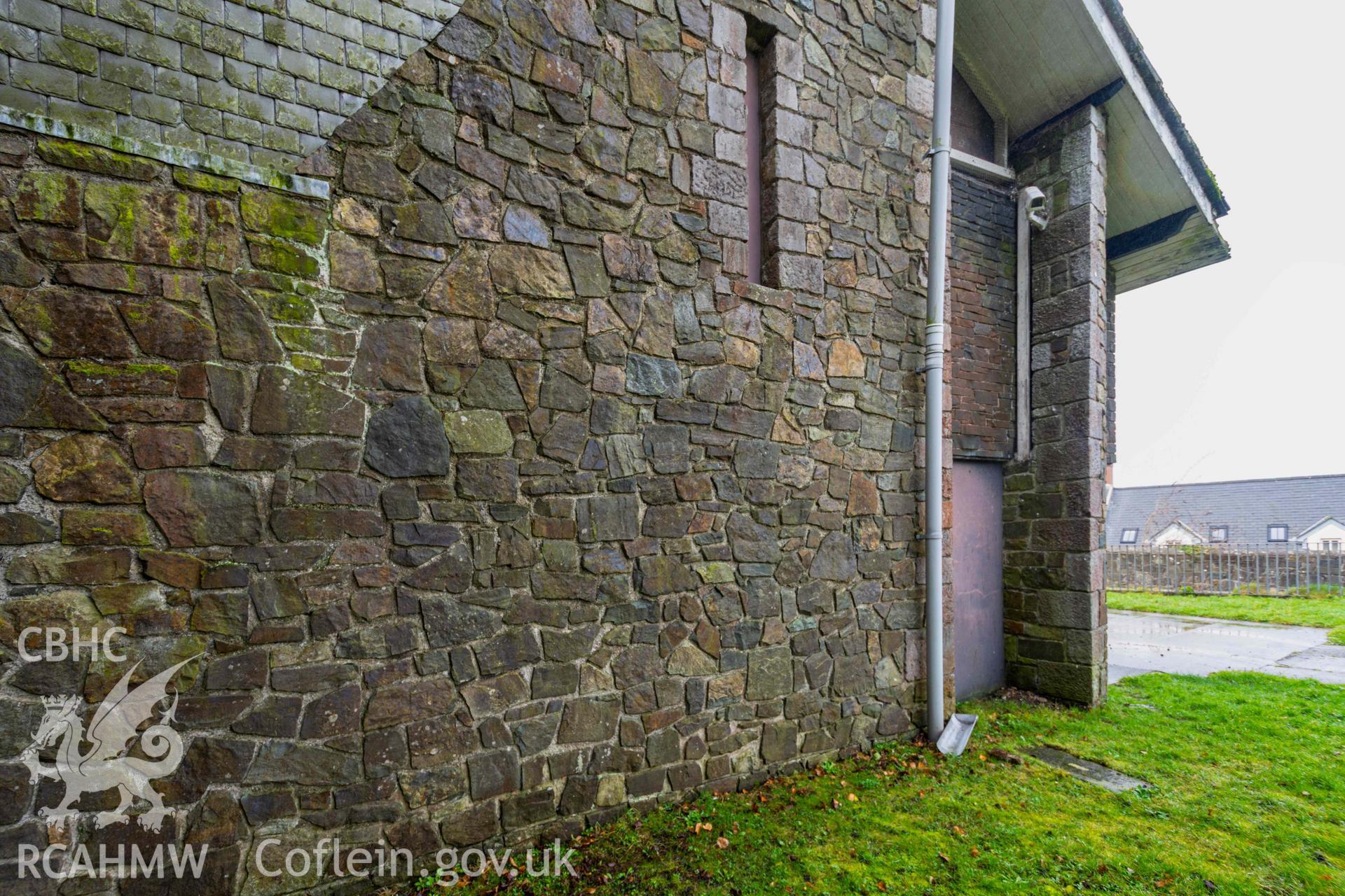 Gaol (Former) - View of a boarded off window and door at the rear of the building, taken from North