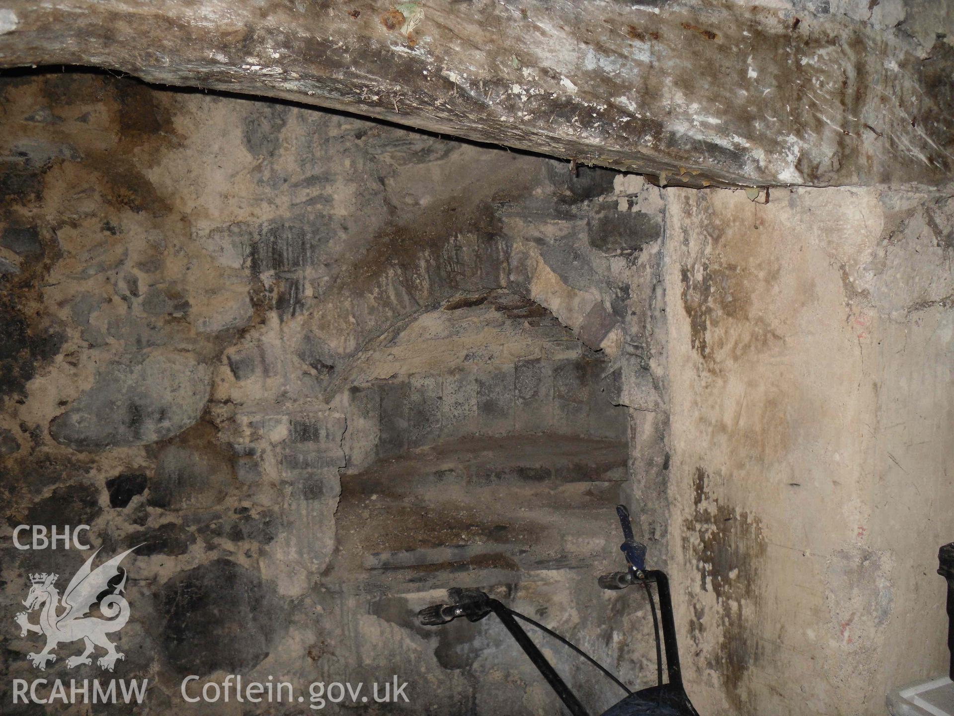 Internal view from a photographic survey of Cororion Cottage, Lôn Y Wern, Tregarth, carried out as part of planning conditions in 2024.