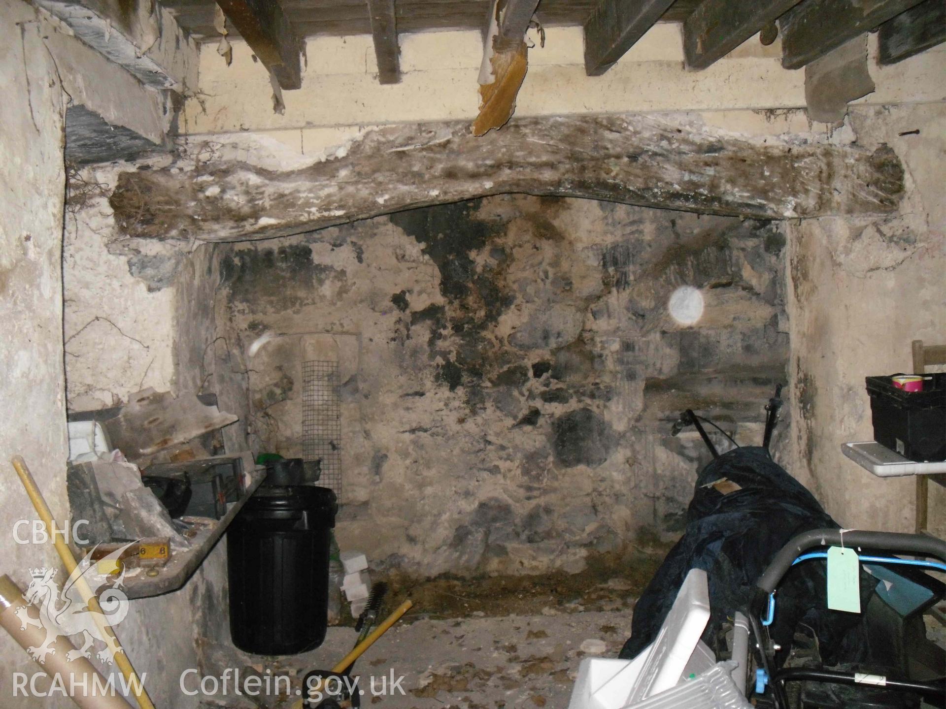 Internal view from a photographic survey of Cororion Cottage, Lôn Y Wern, Tregarth, carried out as part of planning conditions in 2024.