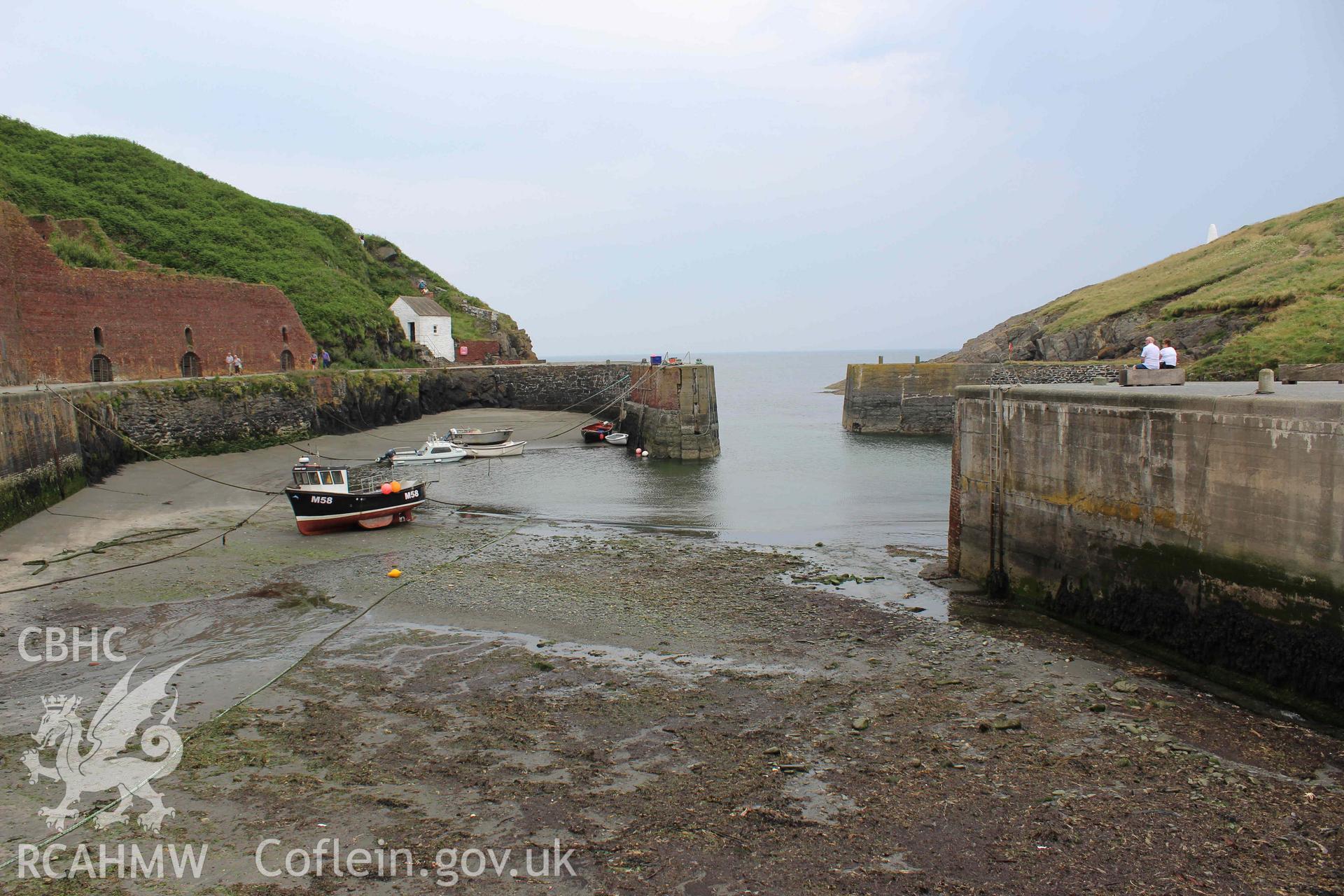 Porthgain Harbour: view out from village.