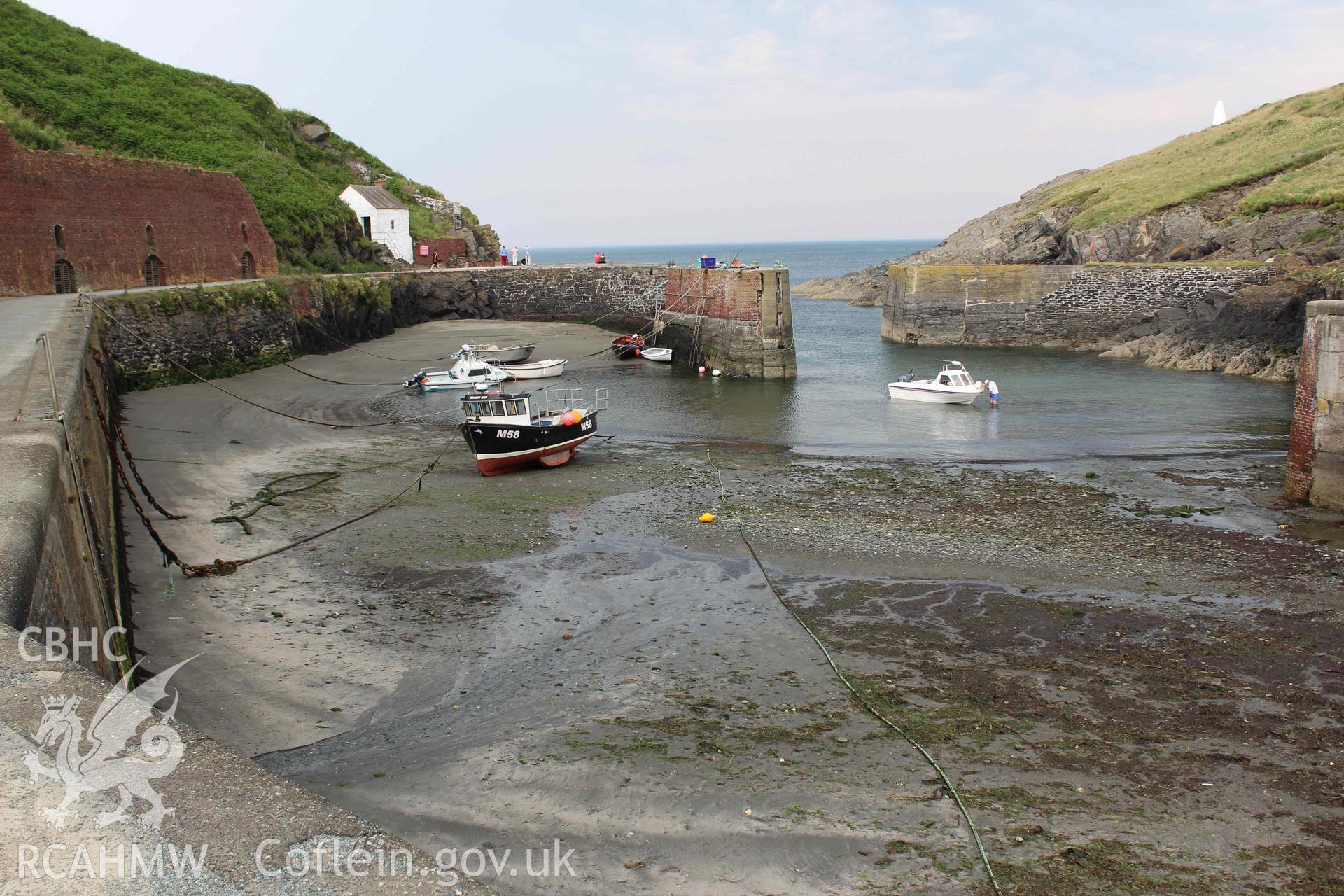 Porthgain Harbour: looking out from western side of harbour