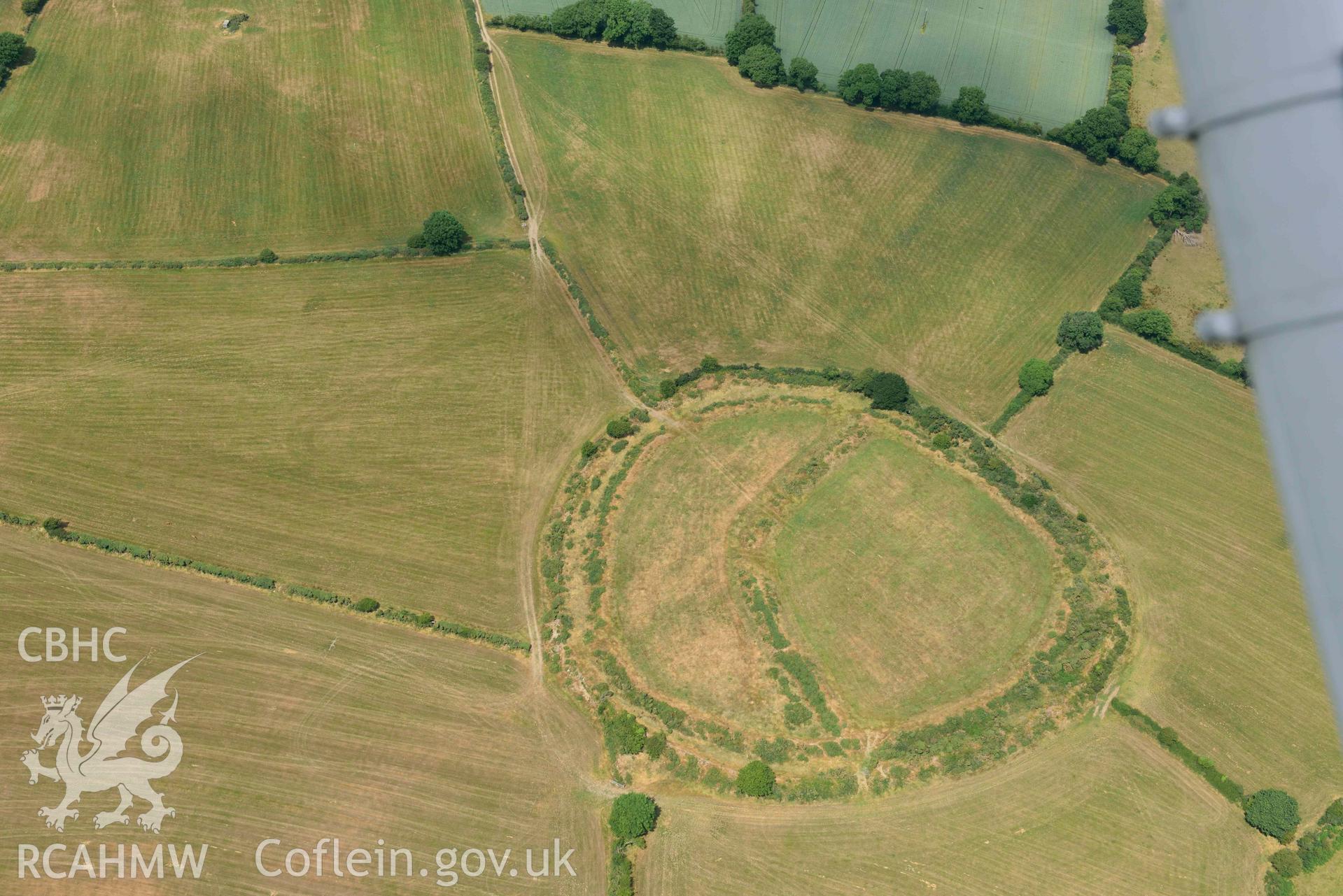 RCAHMW colour oblique aerial photograph of Castell Mawr taken on 11 July 2018 by Toby Driver