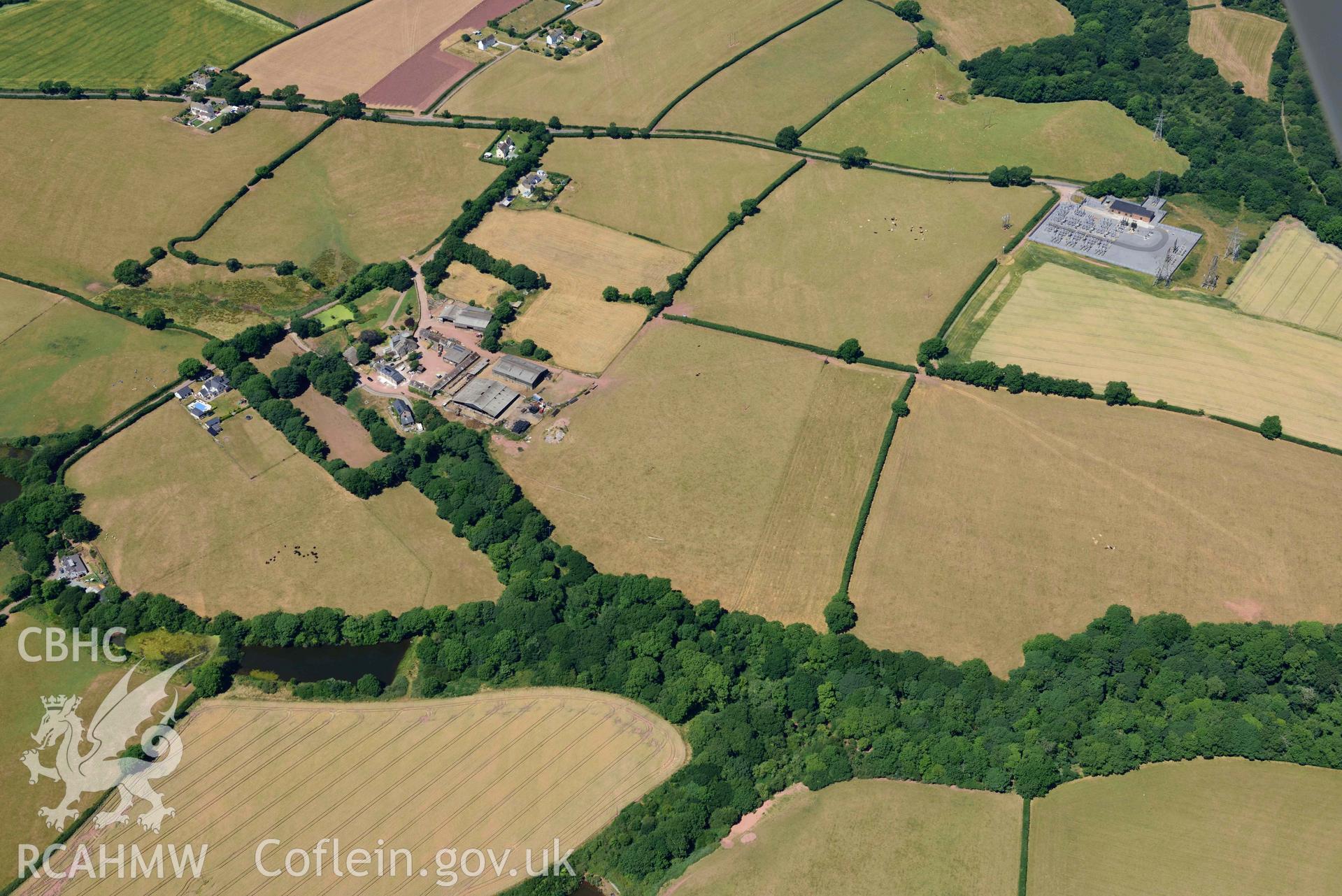 RCAHMW colour oblique aerial photograph of Jordanston promontory fort taken on 9 July 2018 by Toby Driver