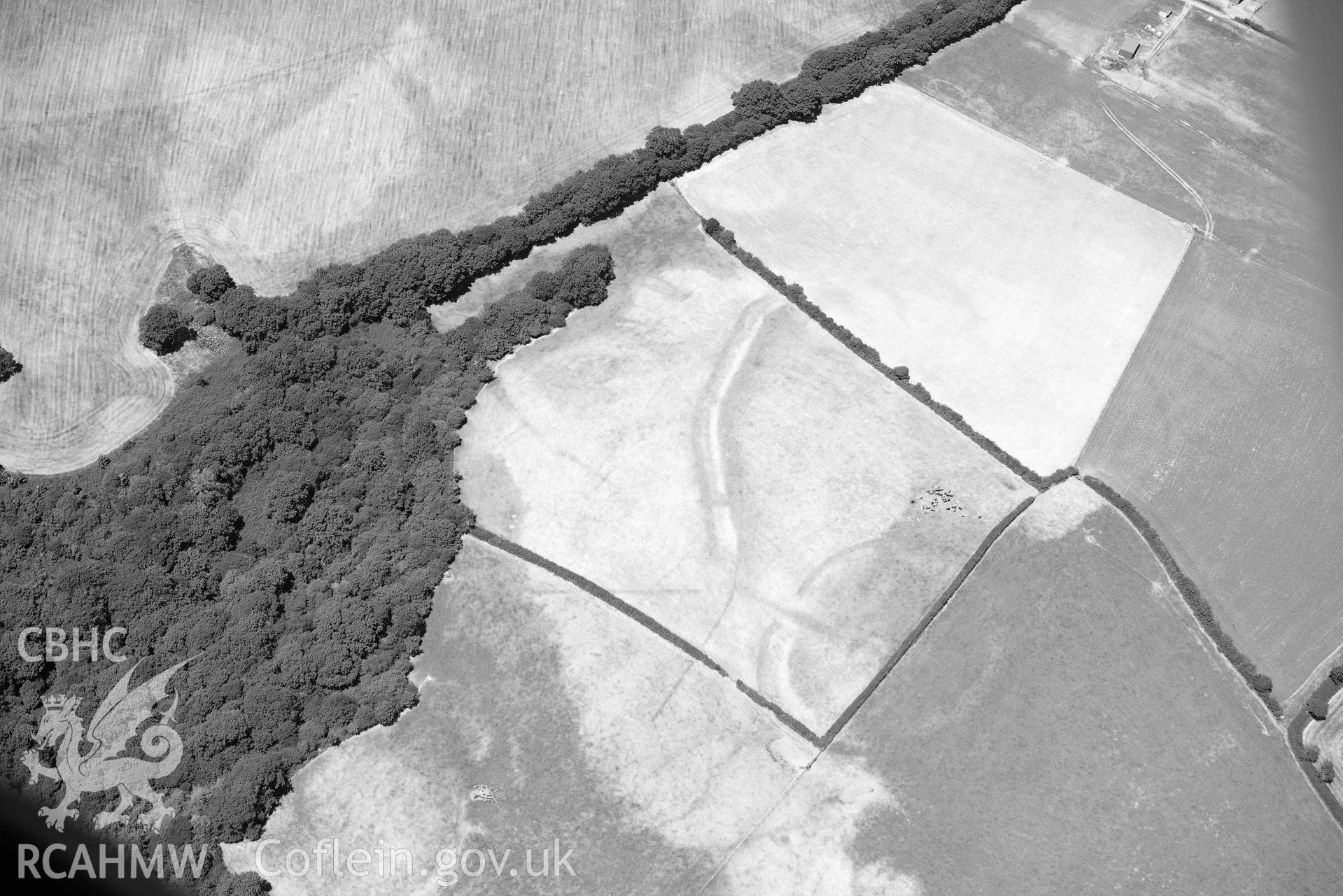 RCAHMW oblique aerial photograph of Pilcornswell and Broadway taken on 9 July 2018 by Toby Driver