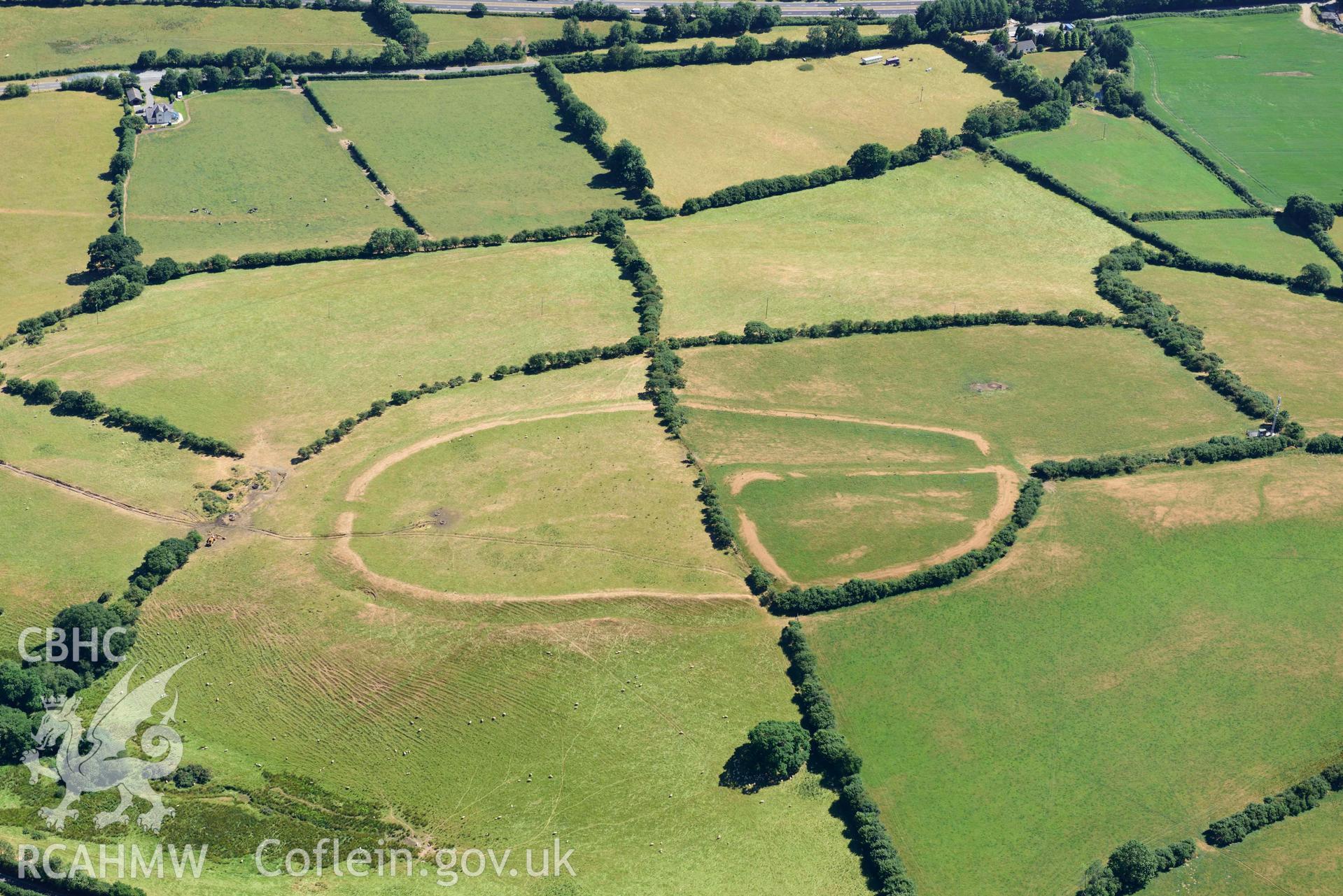 RCAHMW colour oblique aerial photograph of Castell y Gaer taken on 9 July 2018 by Toby Driver