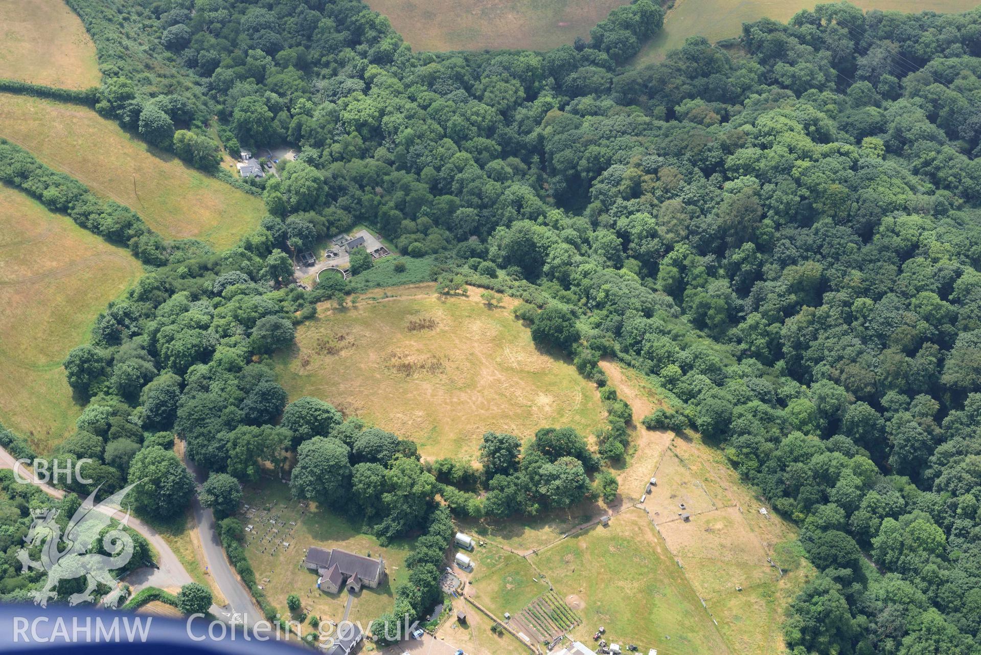 Aerial photography of Rosemarket Rath Aerial reconnaissance survey for the CHERISH Project. Crown Copyright: CHERISH PROJECT 2018. Produced with EU funds through the Ireland Wales Co-operation Programme 2014-2020. All material made freely available through the Open Government Licence.