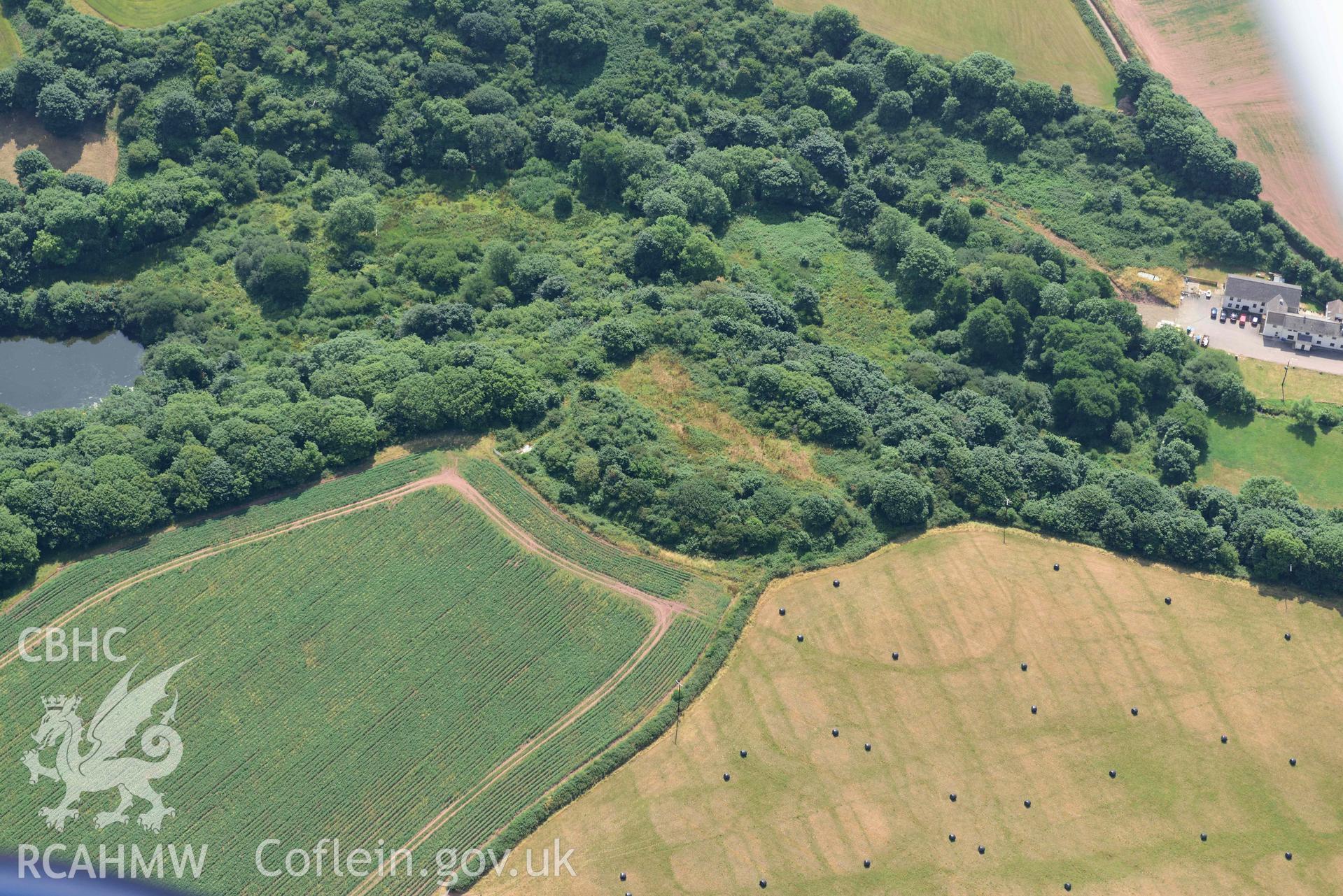 Aerial photography of Capeston Rath Aerial reconnaissance survey for the CHERISH Project. Crown Copyright: CHERISH PROJECT 2018. Produced with EU funds through the Ireland Wales Co-operation Programme 2014-2020. All material made freely available through the Open Government Licence.