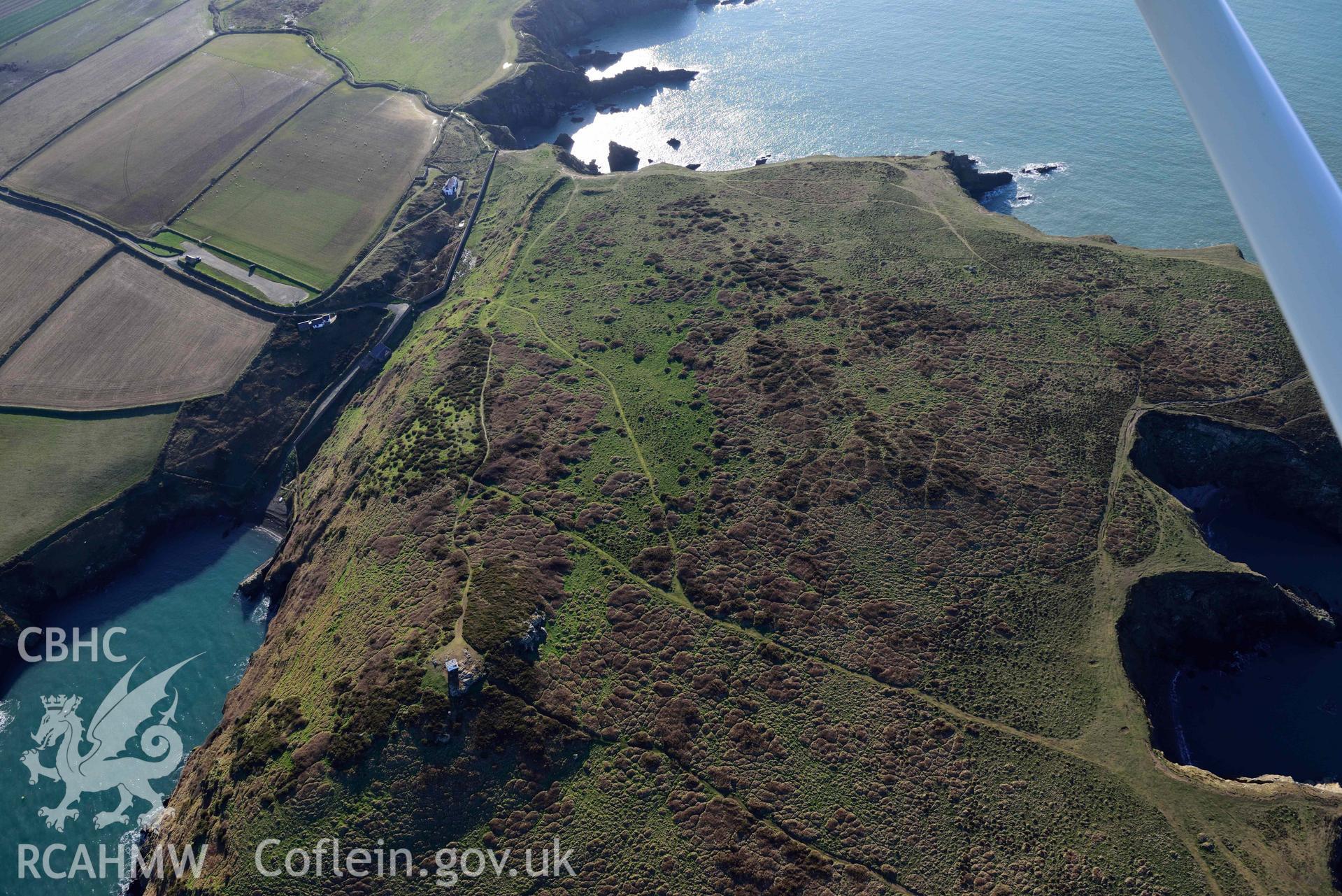 Aerial photo of Deer Park.  Aerial reconnaissance survey for the CHERISH Project. Crown Copyright: CHERISH PROJECT 2018. Produced with EU funds through the Ireland Wales Co-operation Programme 2014-2020. All material made freely available through the Open Government Licence.