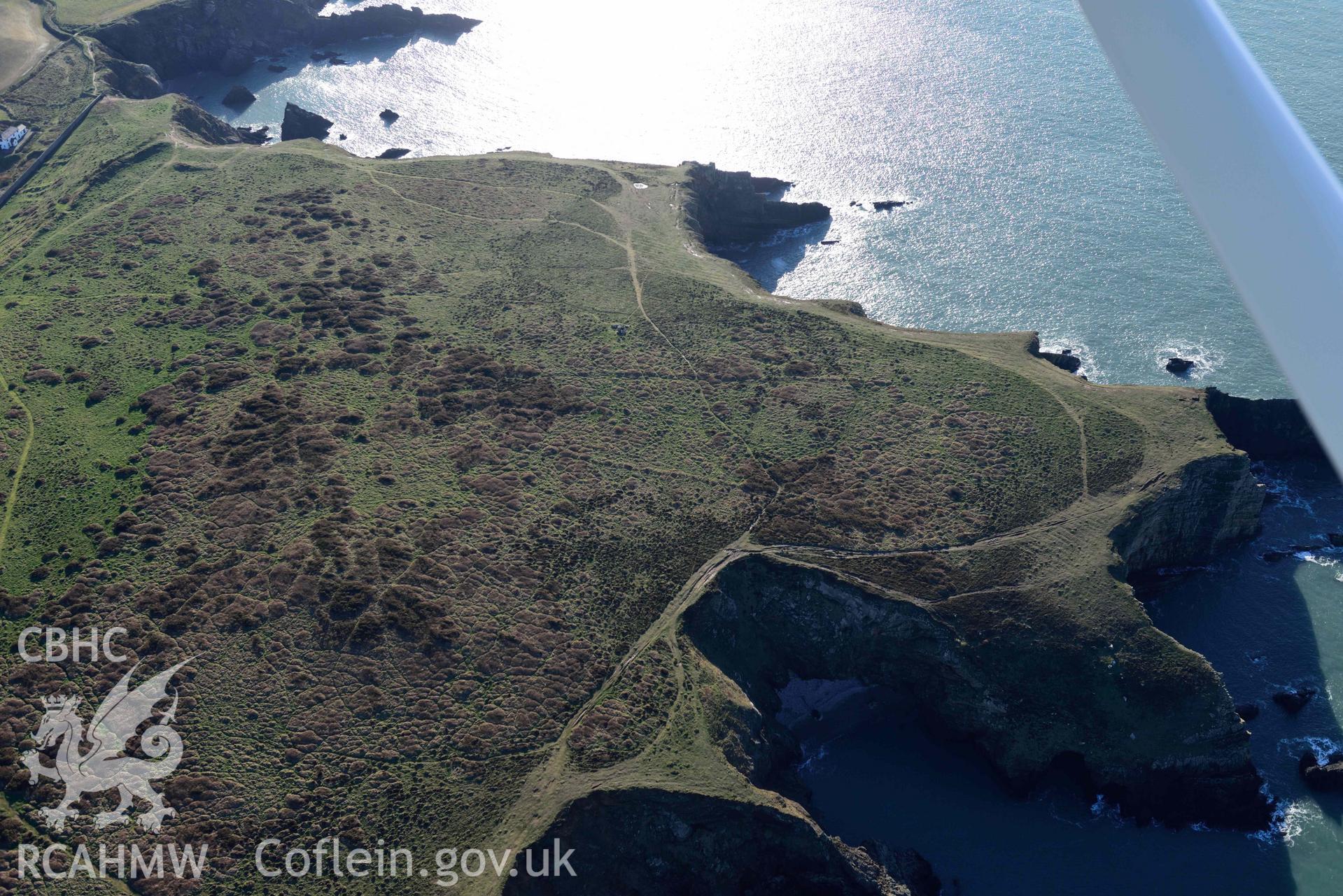 Aerial photo of Deer Park.  Aerial reconnaissance survey for the CHERISH Project. Crown Copyright: CHERISH PROJECT 2018. Produced with EU funds through the Ireland Wales Co-operation Programme 2014-2020. All material made freely available through the Open Government Licence.