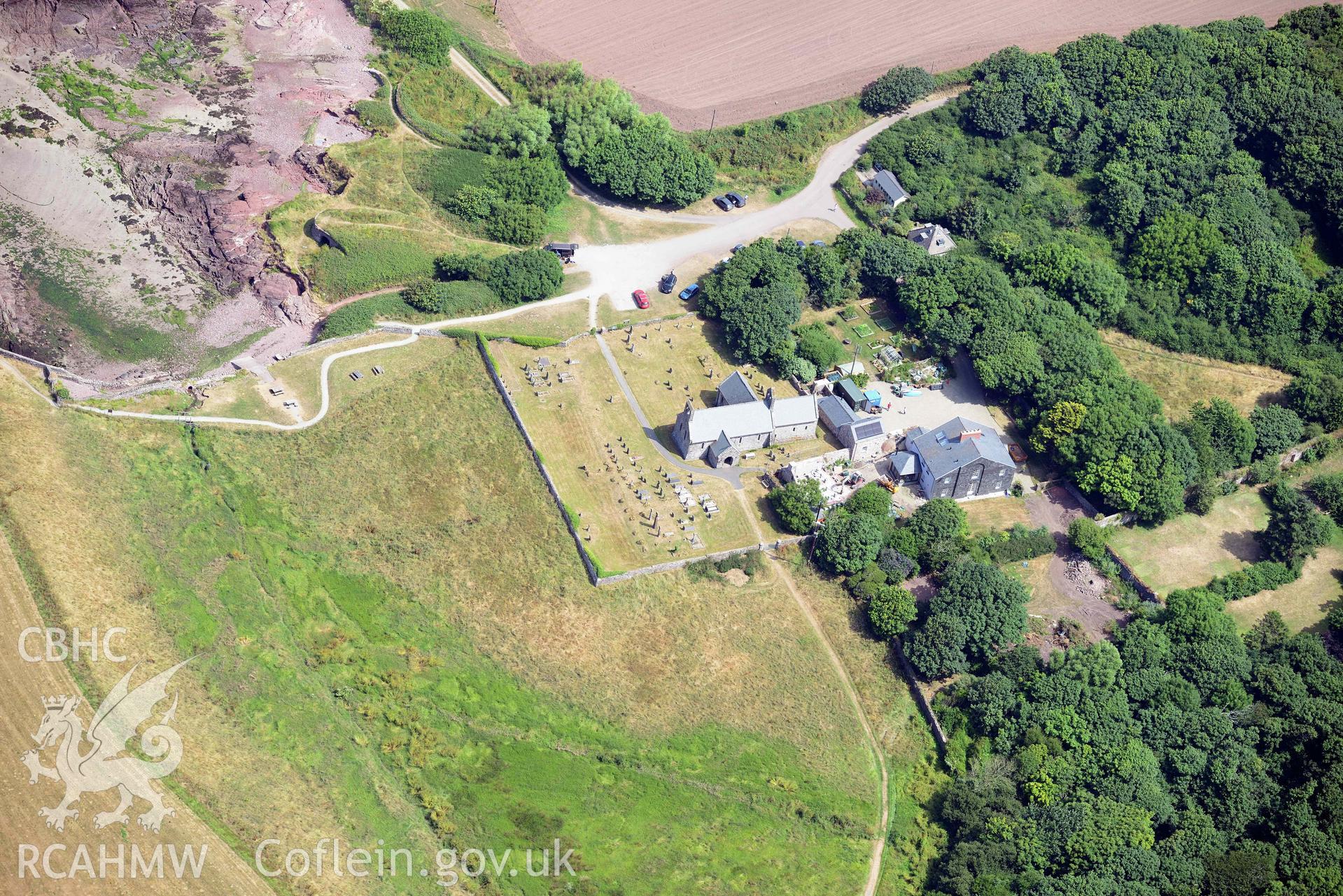 Aerial photography of St Brides Haven Aerial reconnaissance survey for the CHERISH Project. Crown Copyright: CHERISH PROJECT 2018. Produced with EU funds through the Ireland Wales Co-operation Programme 2014-2020. All material made freely available through the Open Government Licence.