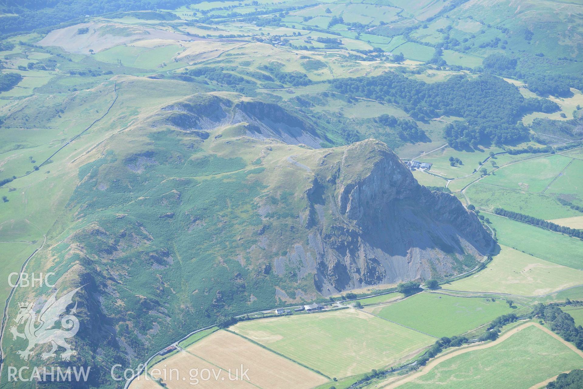 Aerial photograph: Craig yr Aderyn or Birds Rock. Crown: CHERISH PROJECT 2018. Produced with EU funds through the Ireland Wales Co-operation Programme 2014-2020 (NGR: SH645068)