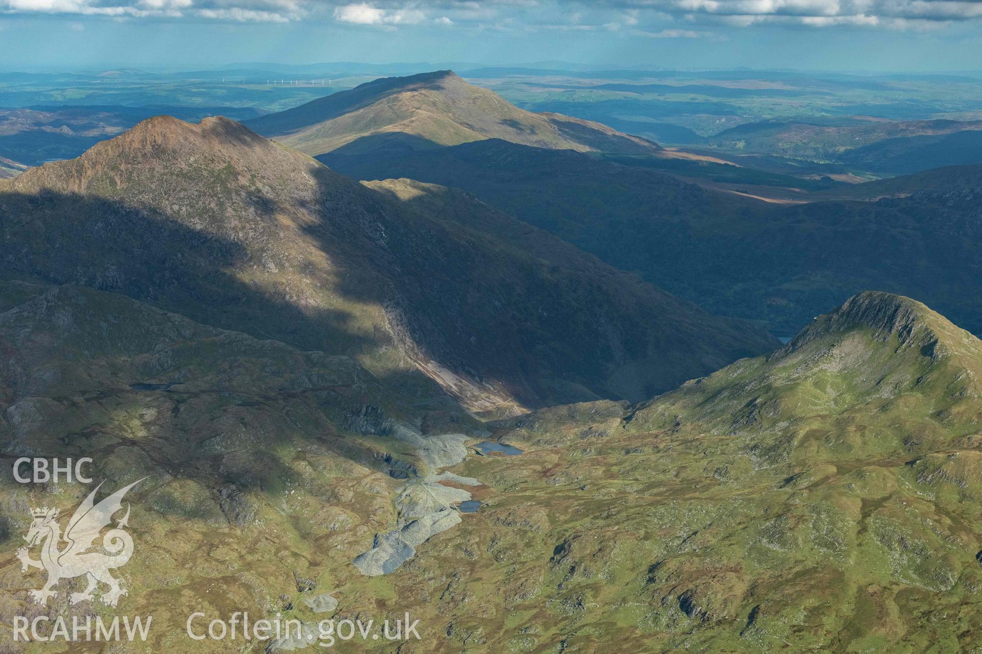 Bwlch Cwmllan slate quarry, view from west