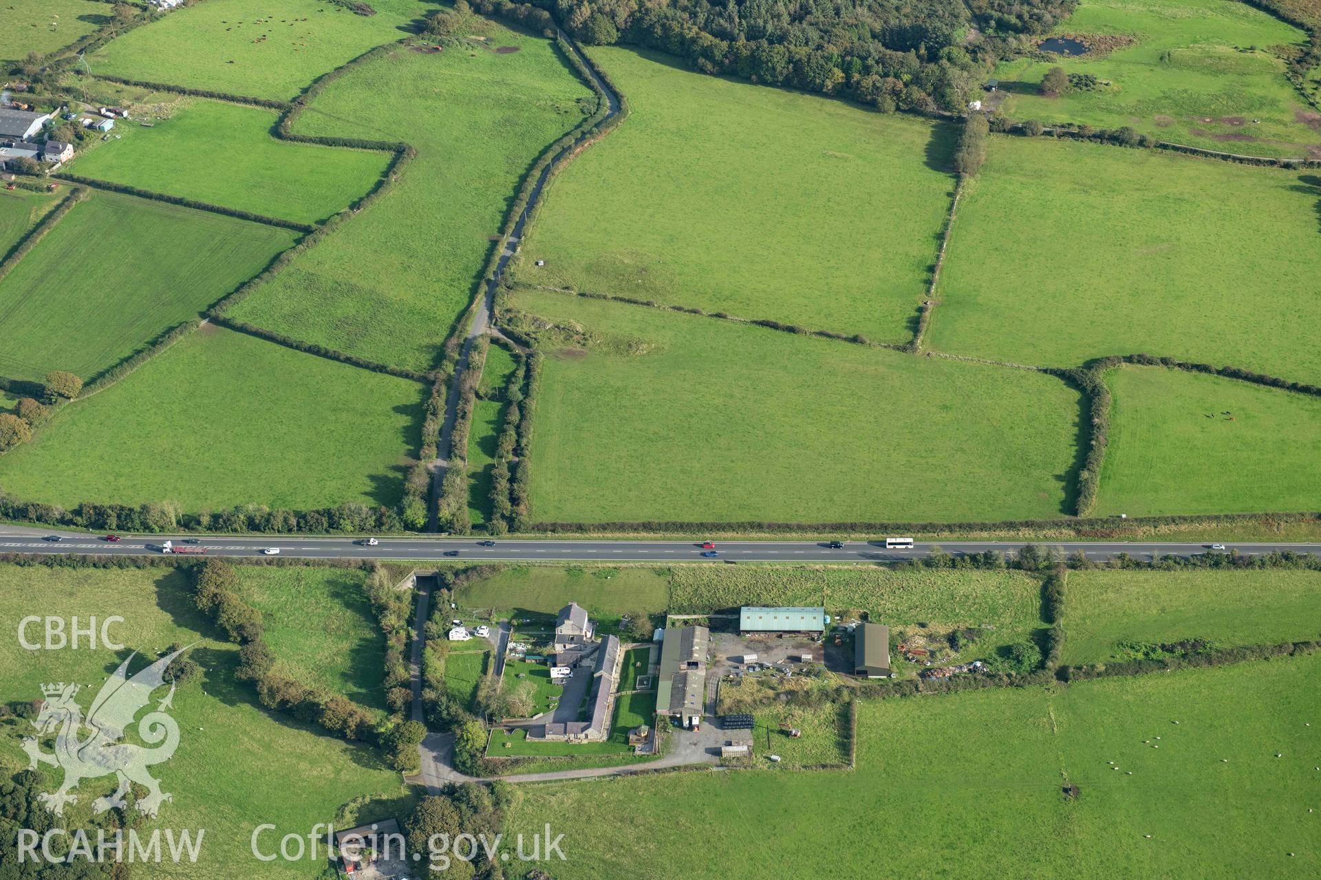 Bush Farm Roman fort, view from north-west