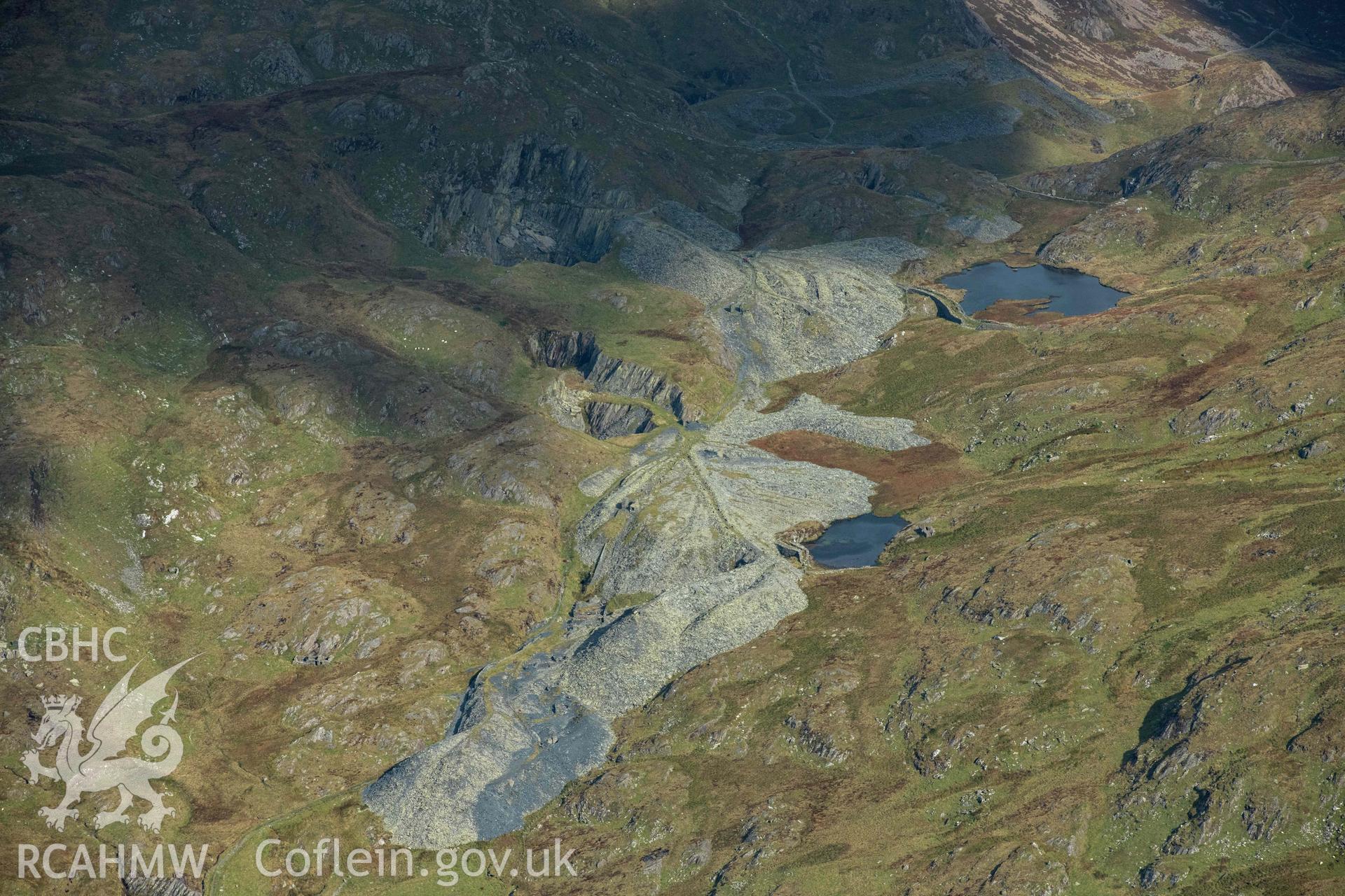 Bwlch Cwmllan slate quarry, view from west