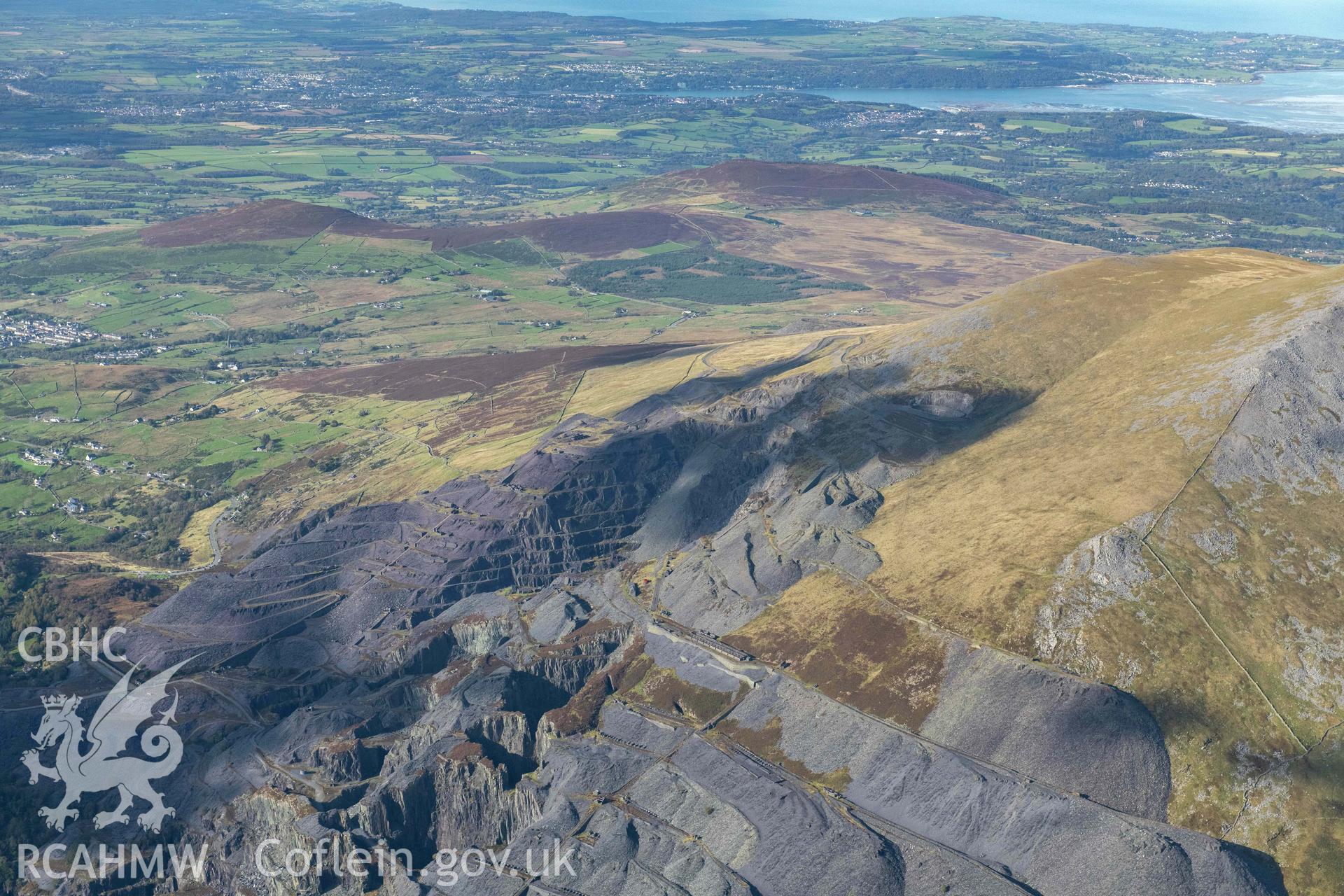 Dinorwic Slate Quarry, wide view from south-east