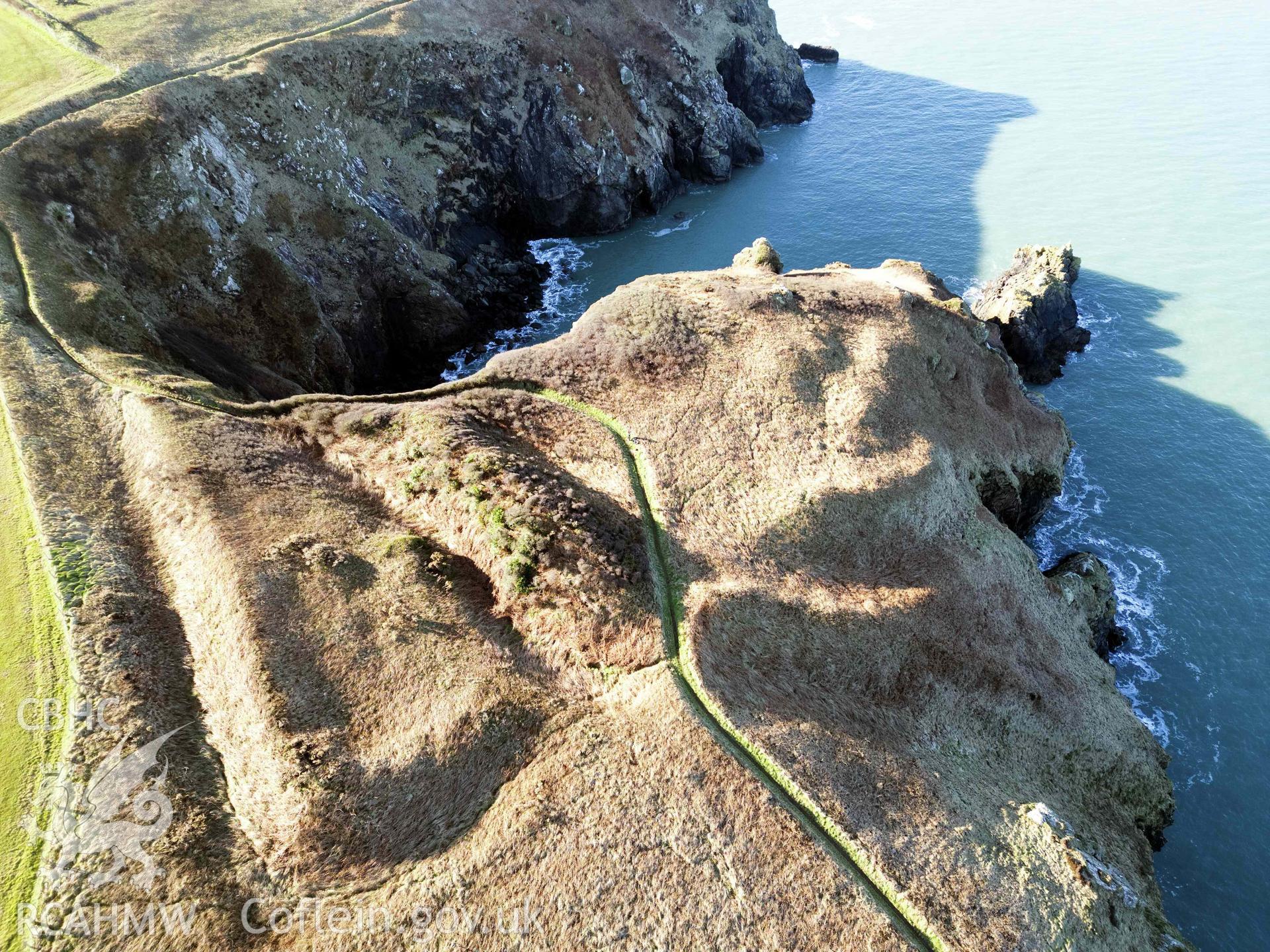 Howney Stone Rath; Mini 3 drone photograph from north-east