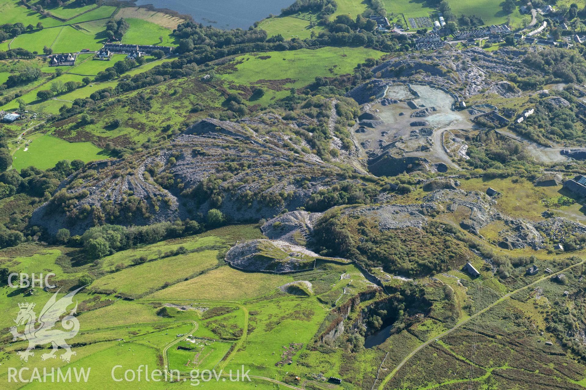 Pen yr Orsedd slate quarry, view from north