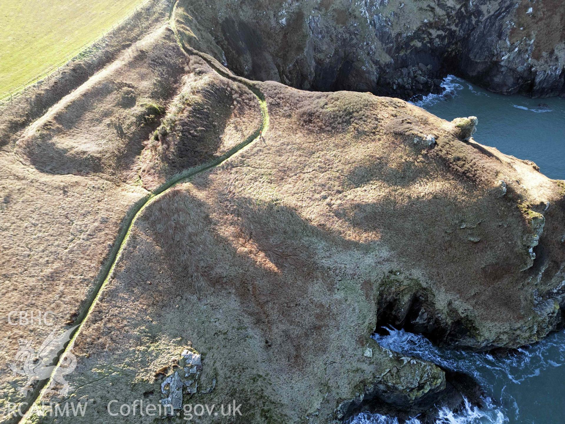 Howney Stone Rath; Mini 3 drone photograph from north-east