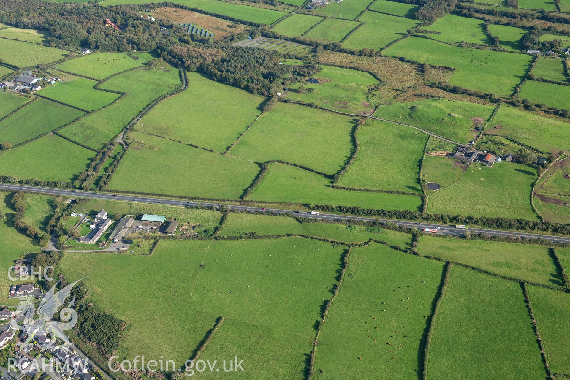 Bush Farm Roman fort, view from north-west