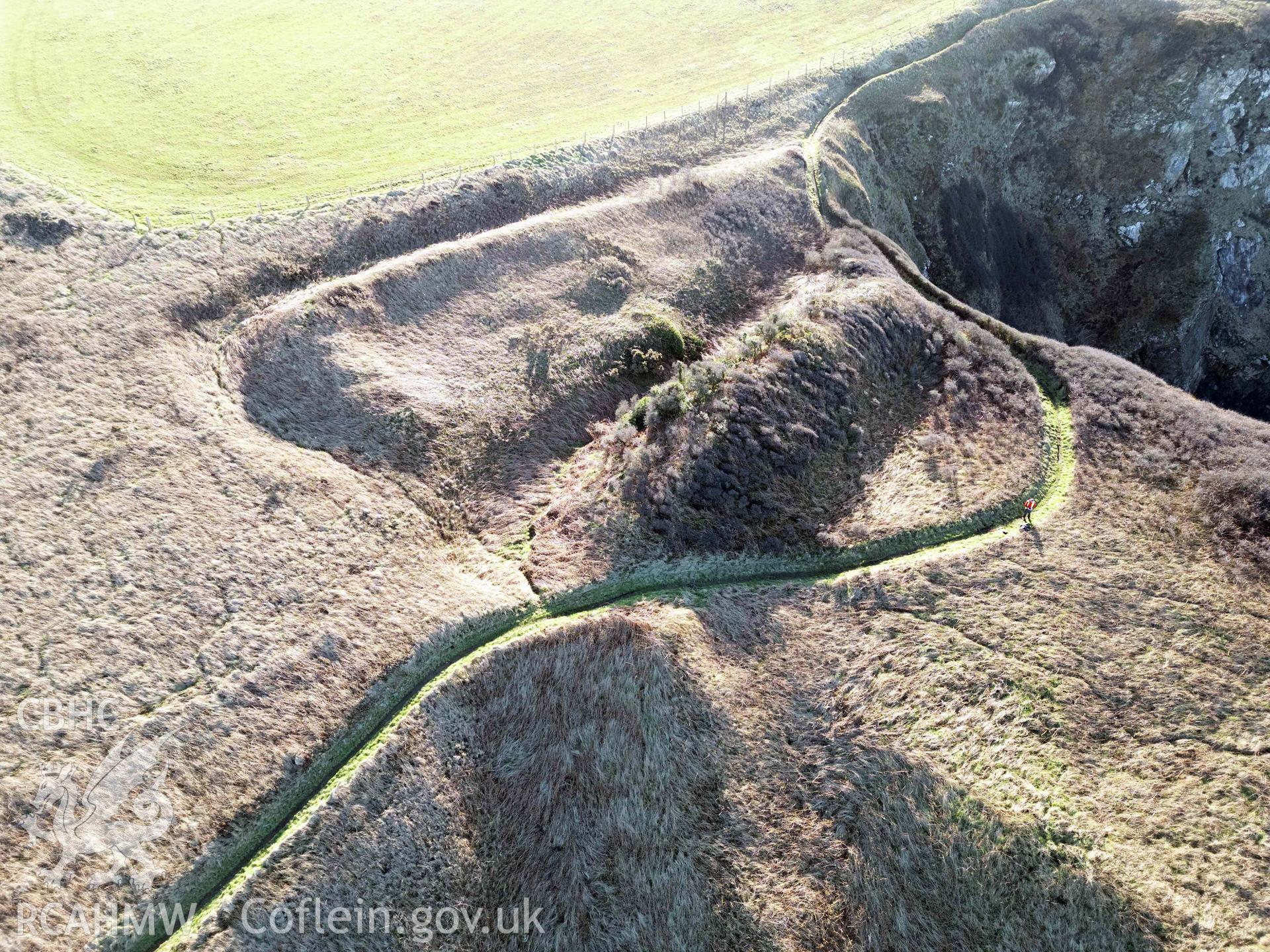 Howney Stone Rath; Mini 3 drone photograph from east