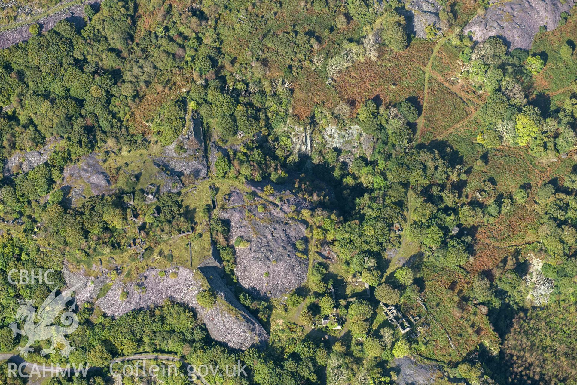 Gallt-y-Fedw slate quarry, from south