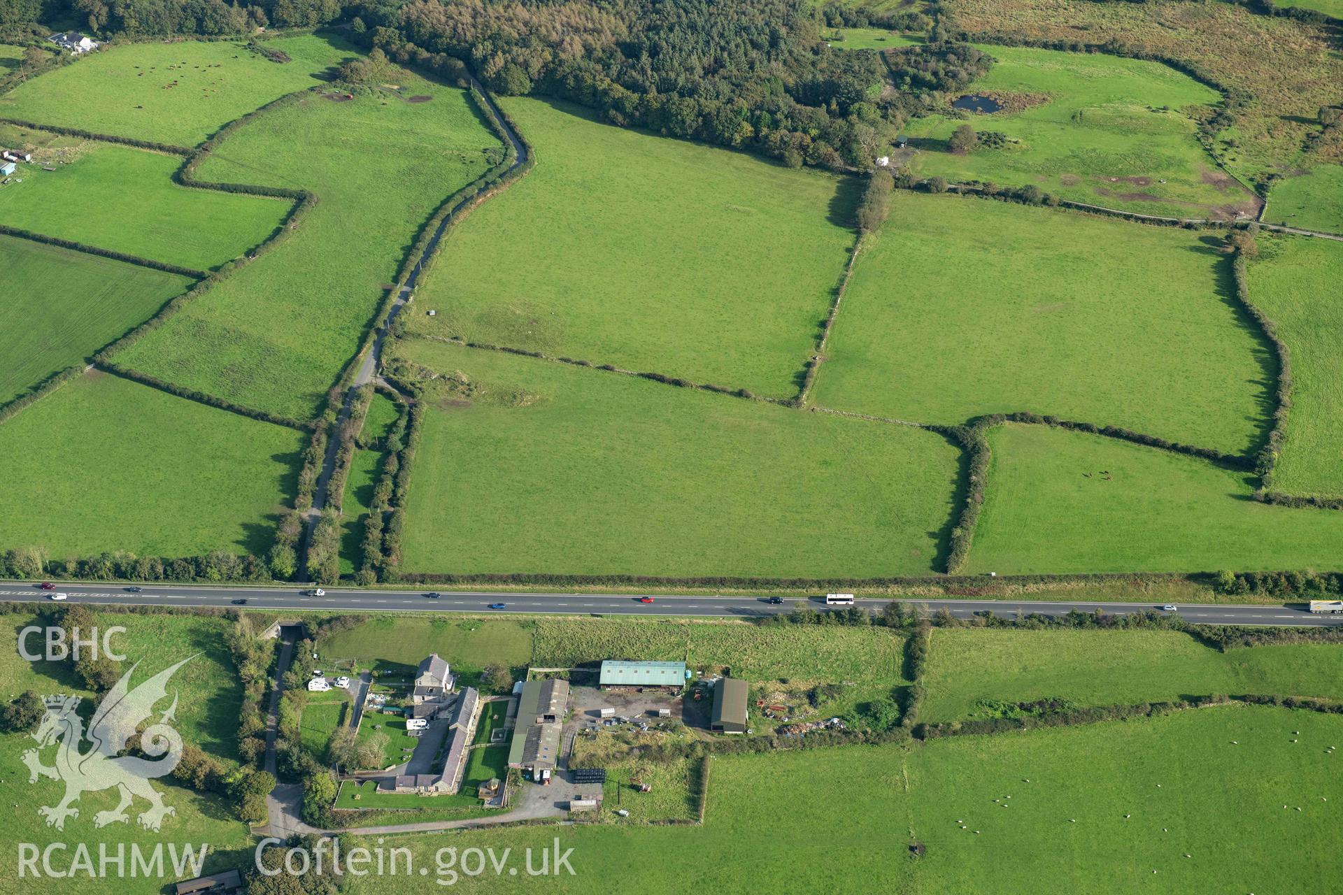 Bush Farm Roman fort, view from north-west