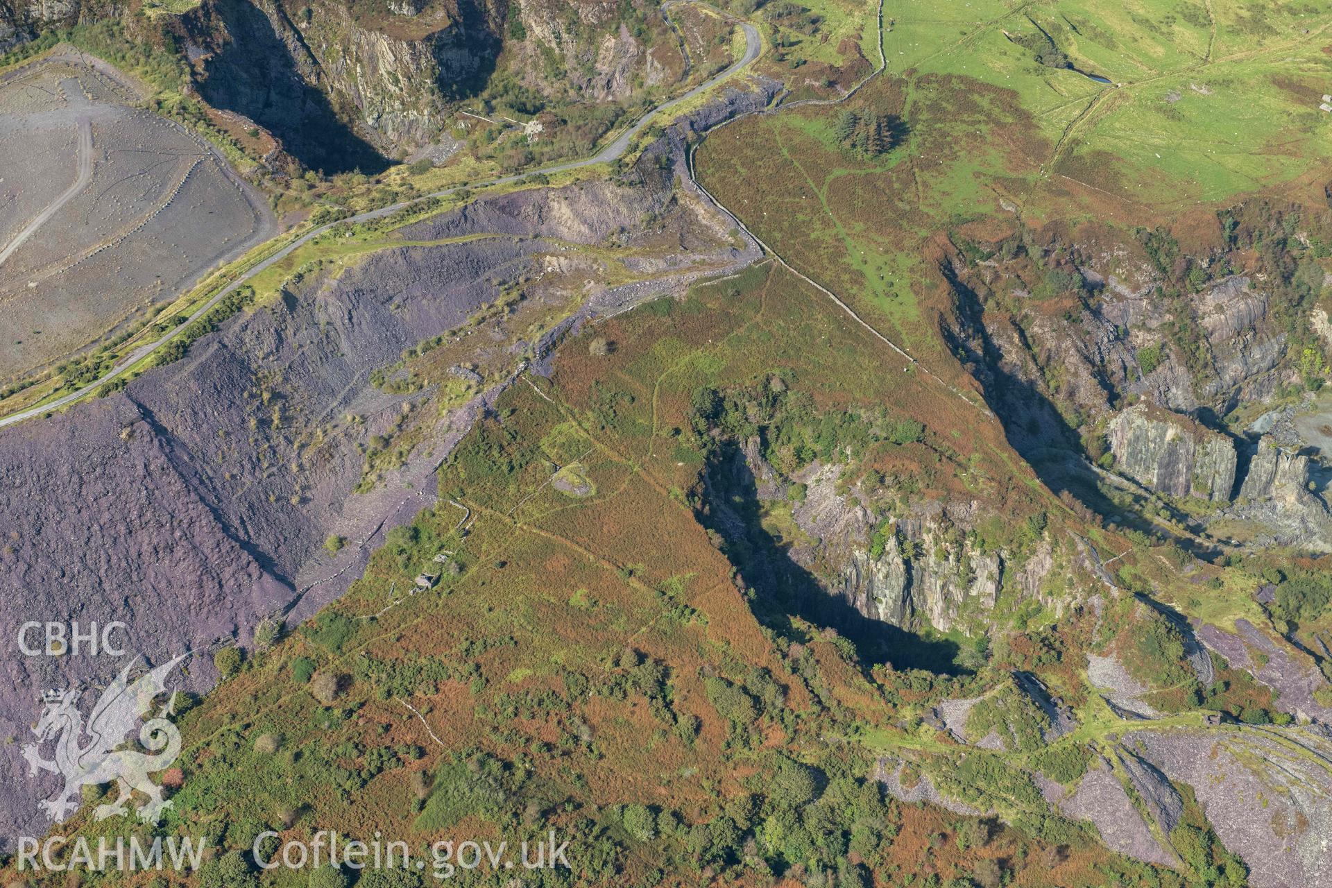 Pen-y-Bryn slate quarries, view from south