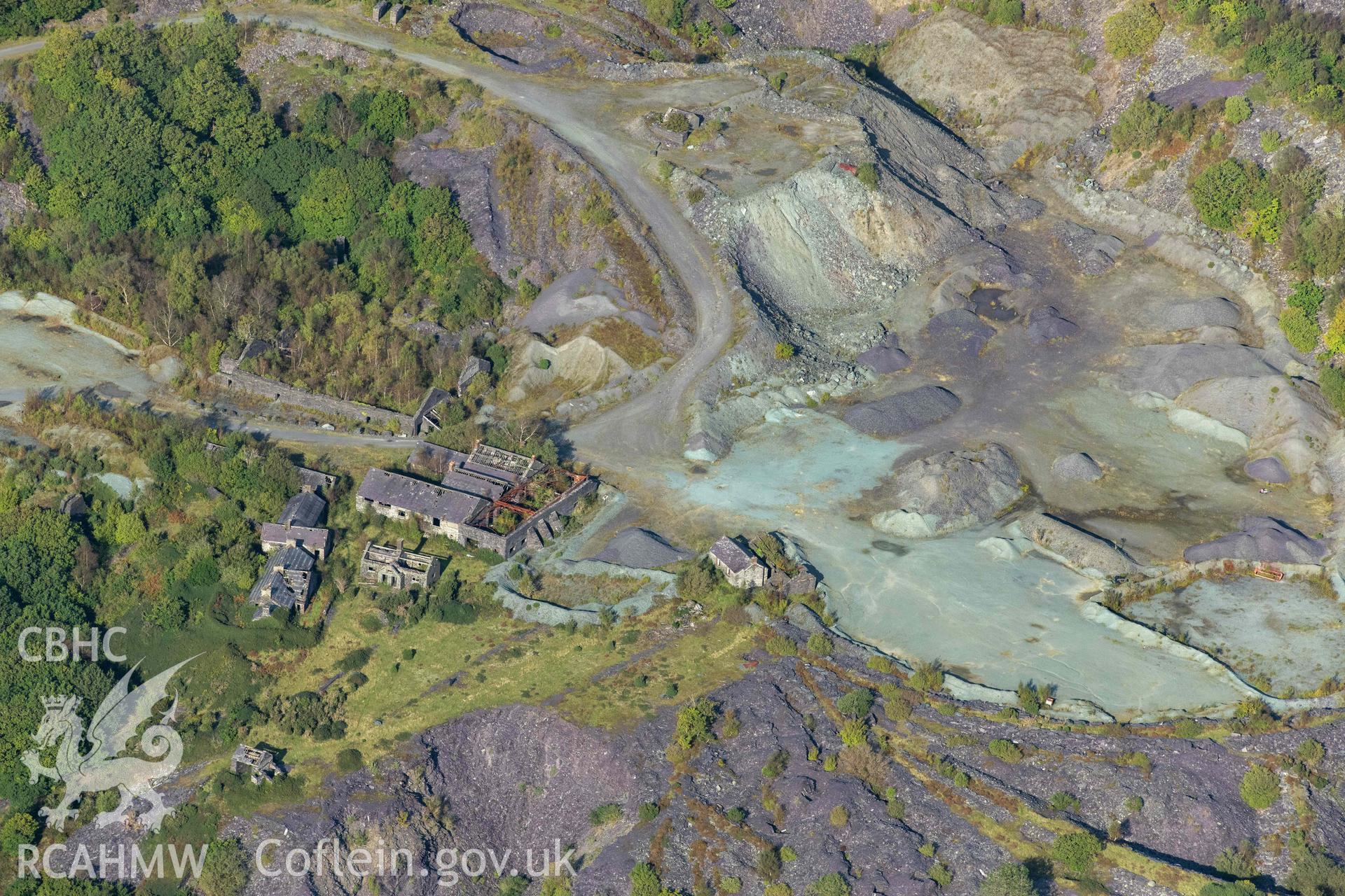 Pen-yr-Orsedd slate quarry workshop, view from west