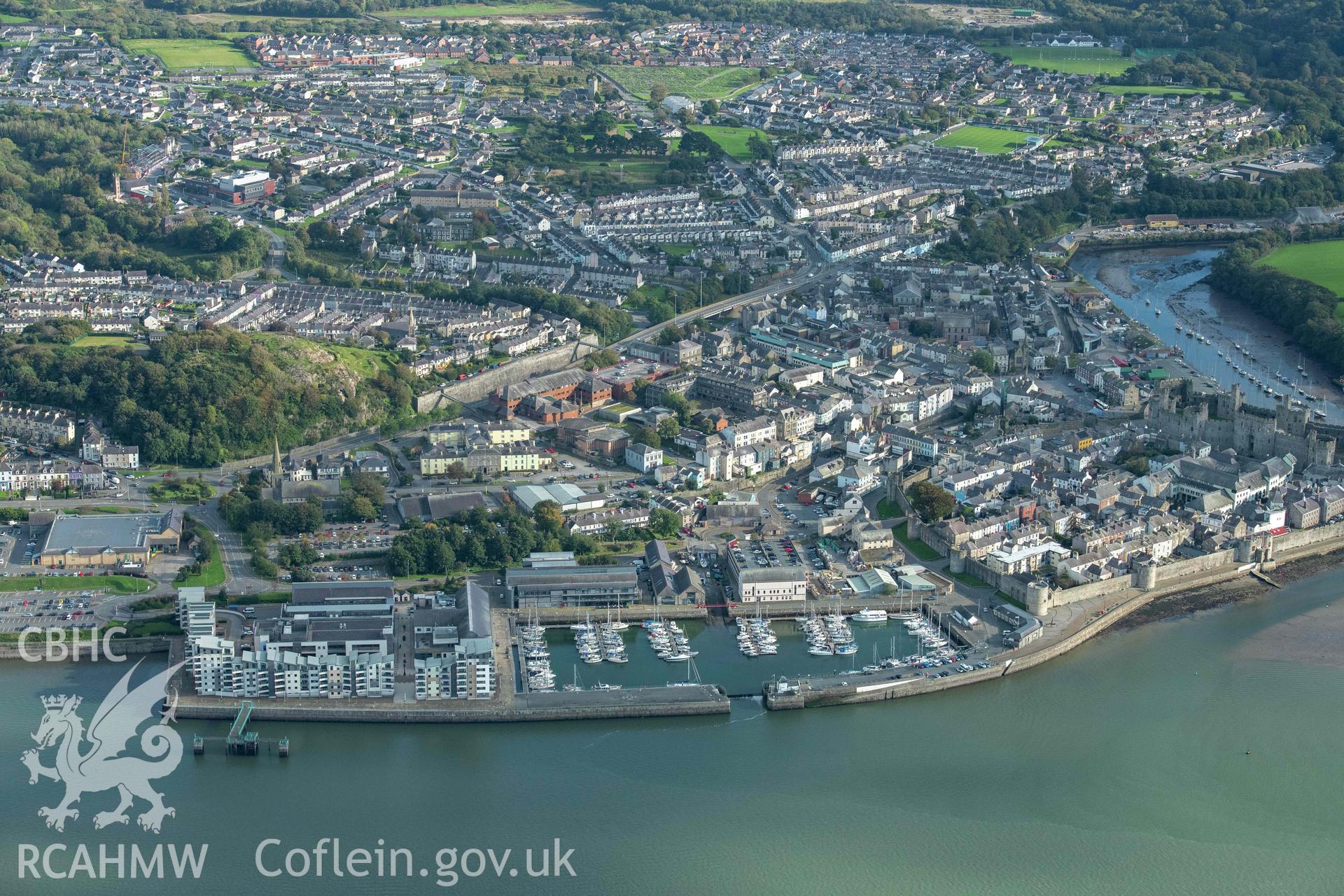 Victoria Dock Caernarfon, view from north