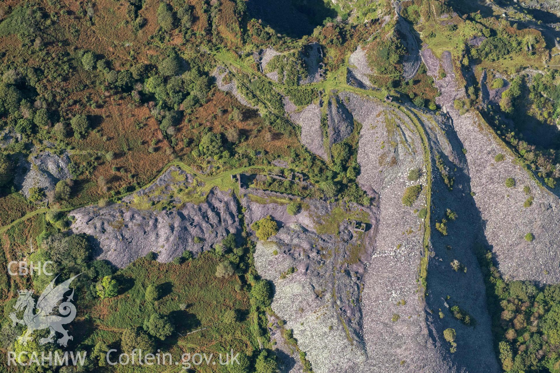 Pen y Bryn slate quarries, from south