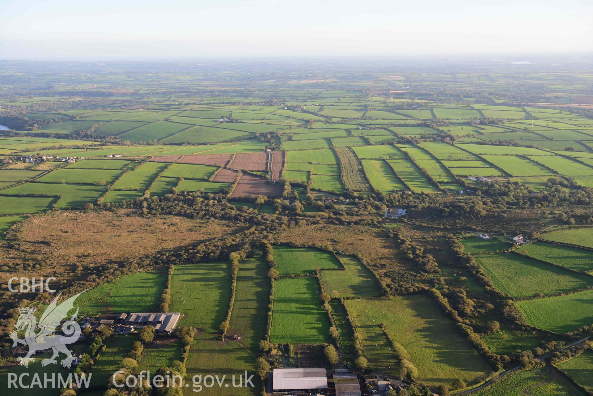 Medieval strip field system, Wallis, view from north