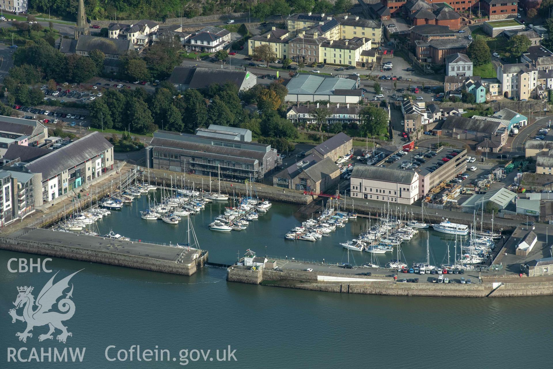 Victoria Dock Caernarfon, view from north