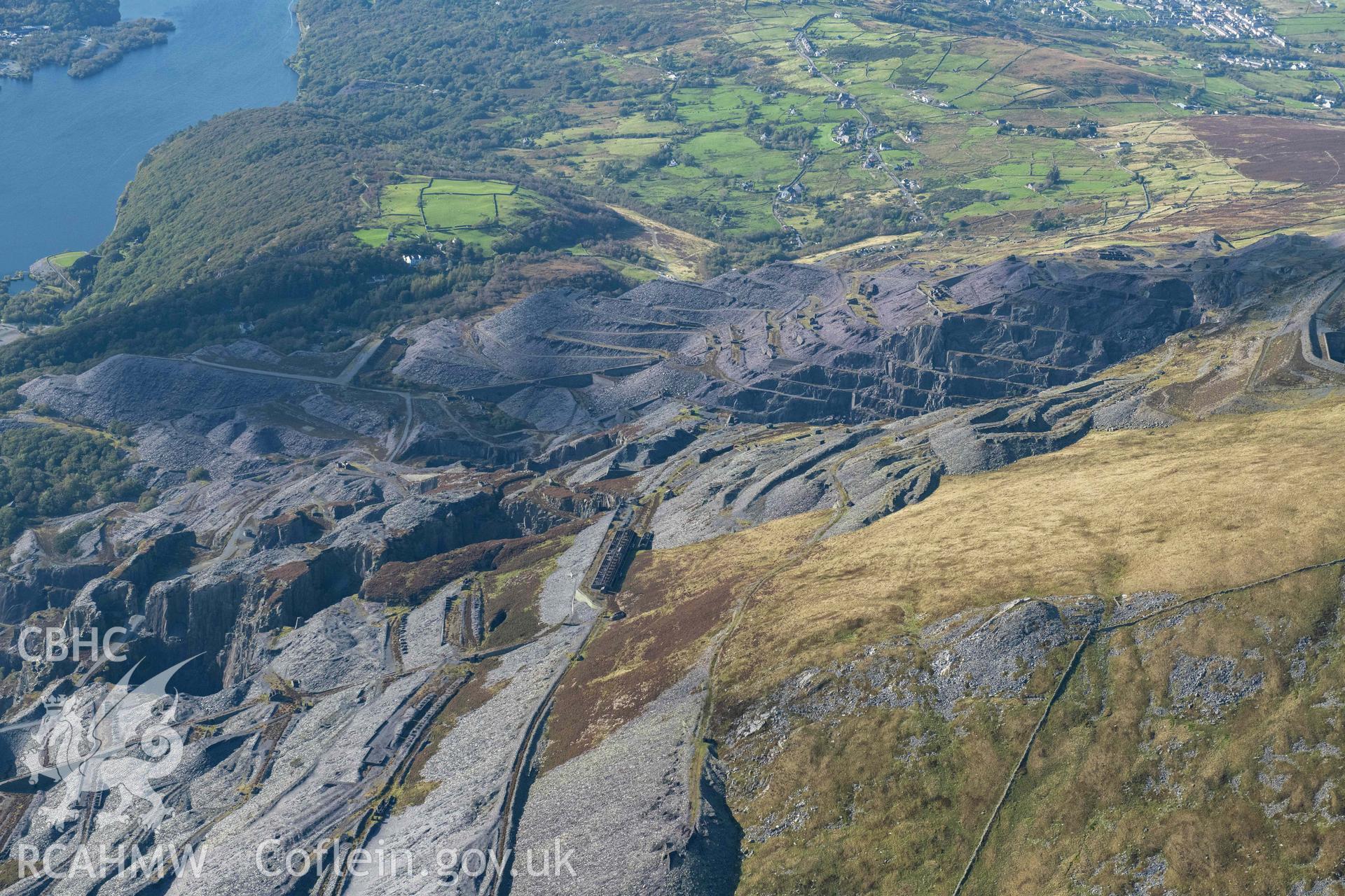 Dinorwic Slate Quarry, wide view from south-east