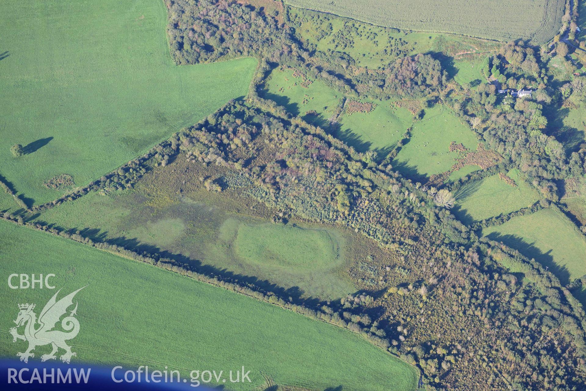 Cors Geirch wetland landscape with pingo earthwork