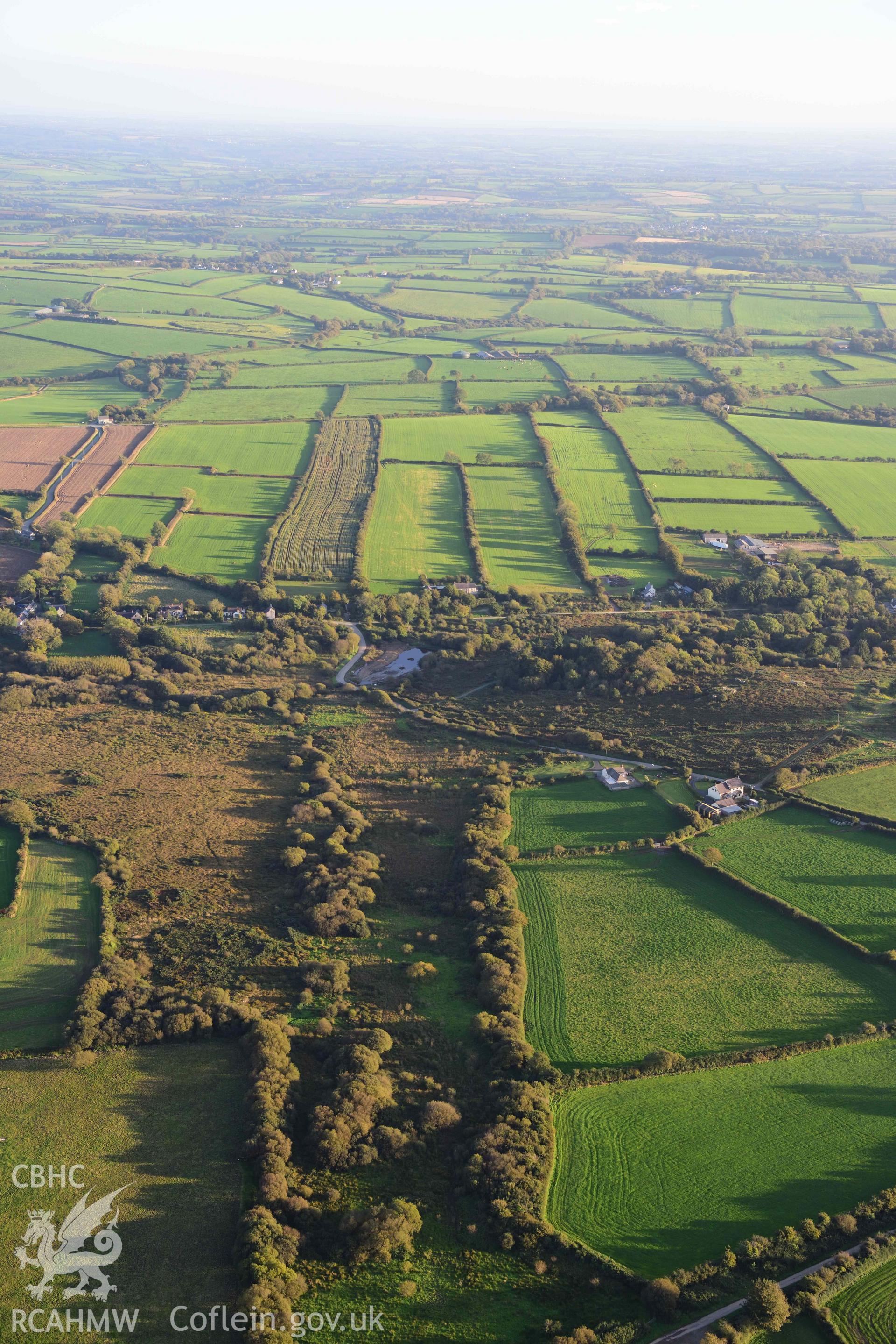 Medieval strip field system, Wallis, view from north