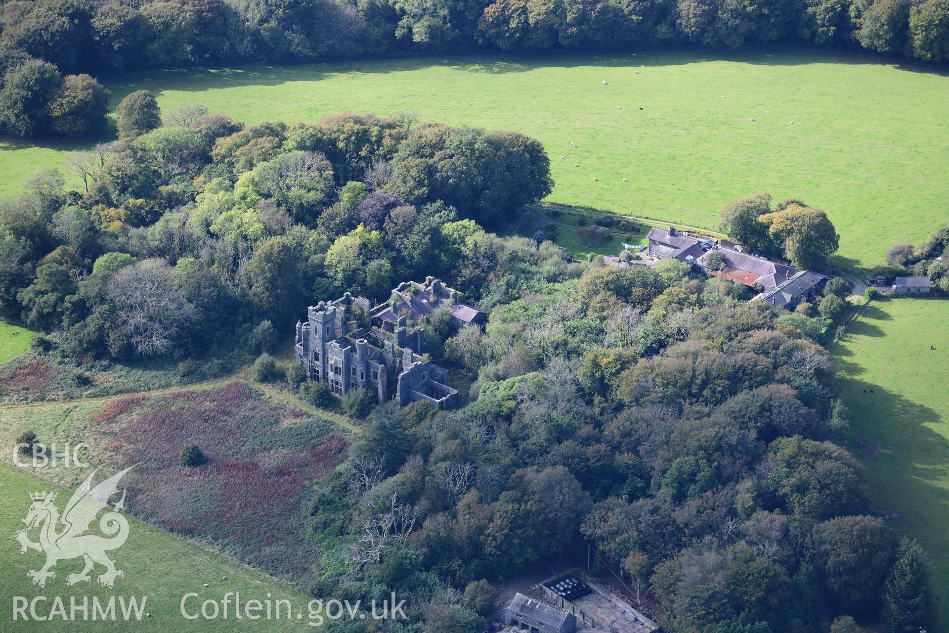 Plas Gwynfryn mansion, view from east