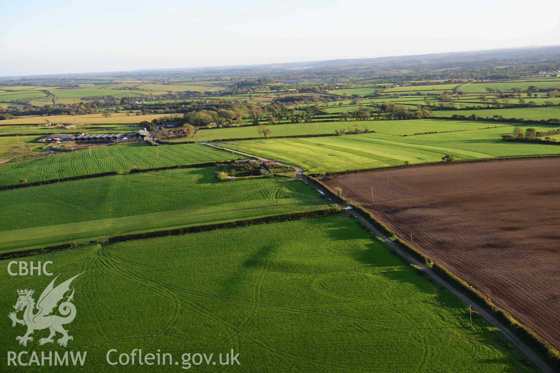 Newton Rath, plough denuded defended settlement, view from north