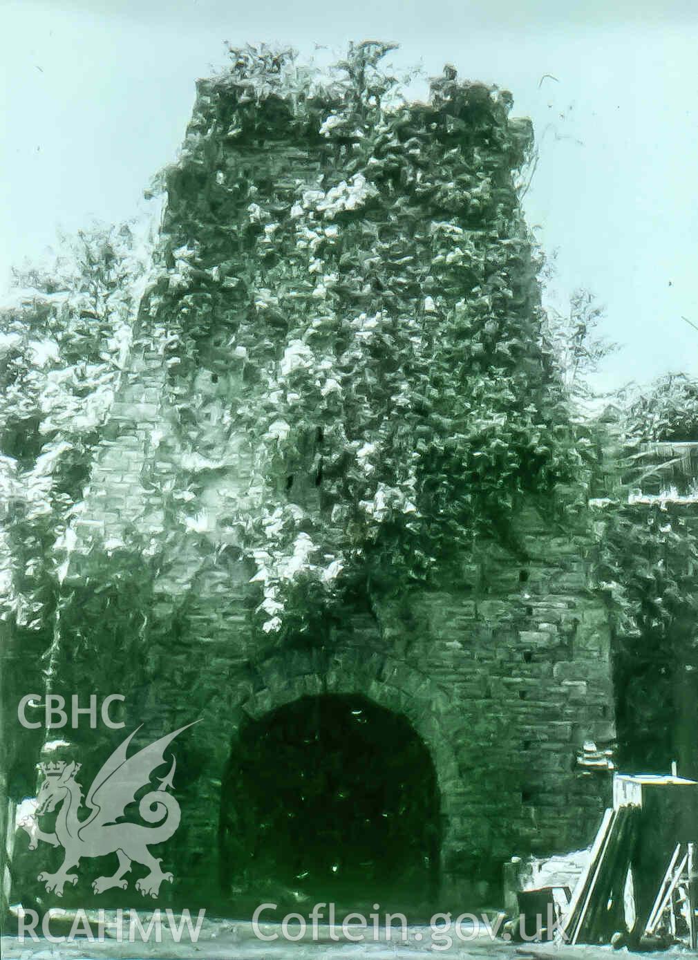 Neath Abbey Ironworks taller blast furnace (Slide ID: SRHNPRN85098S43)