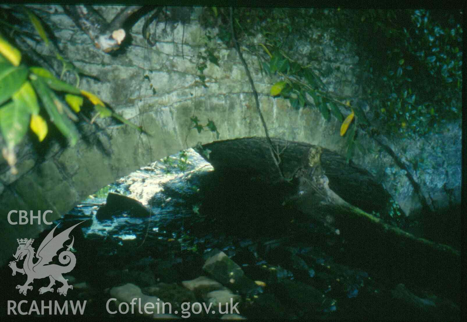 Afon Cegin Viaduct, Llandegai & Penrhyn Railway single arch (Slide ID: SRHNPRN401047S46)