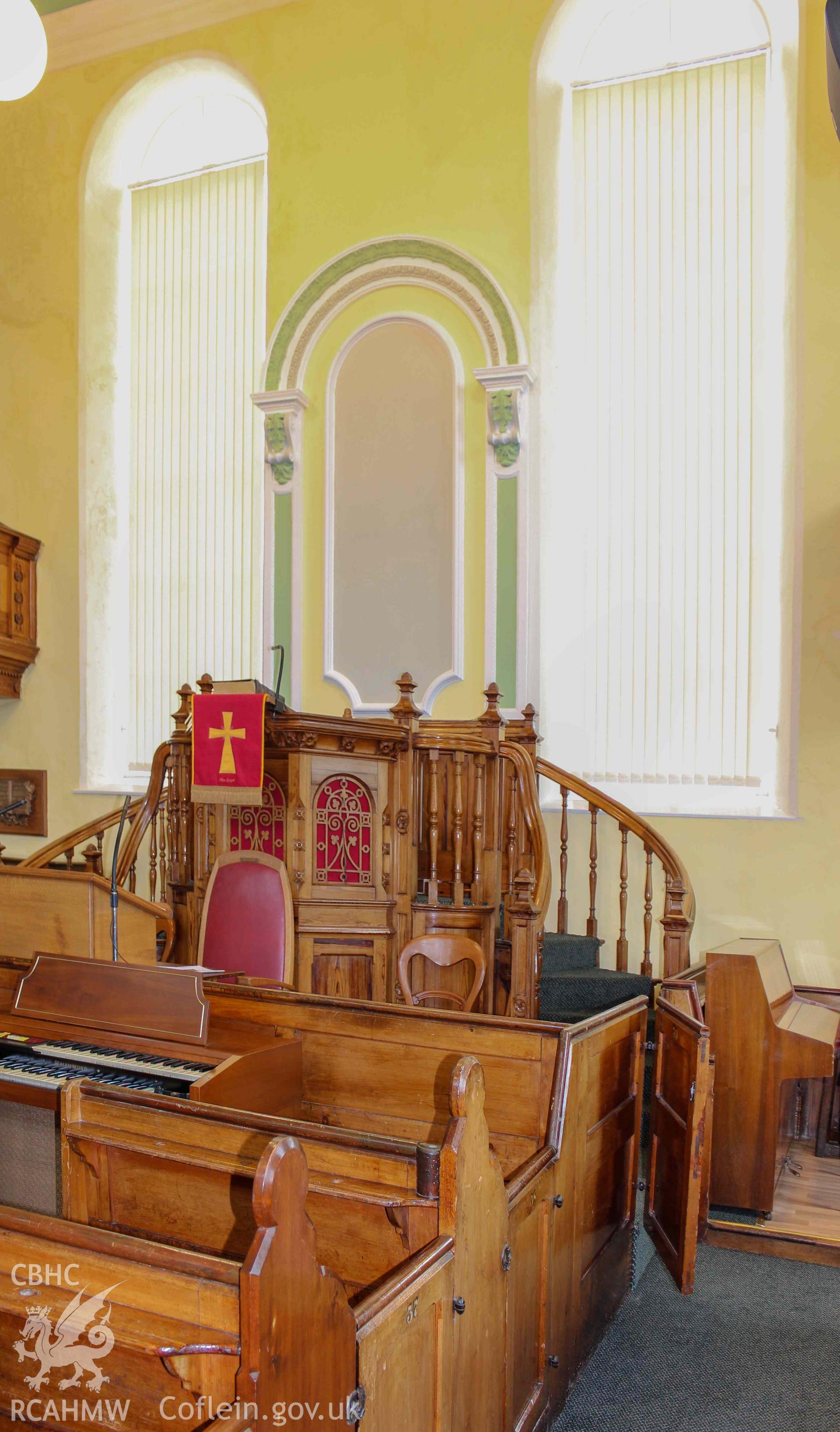 Hen Gapel - View of the pulpit, taken from East