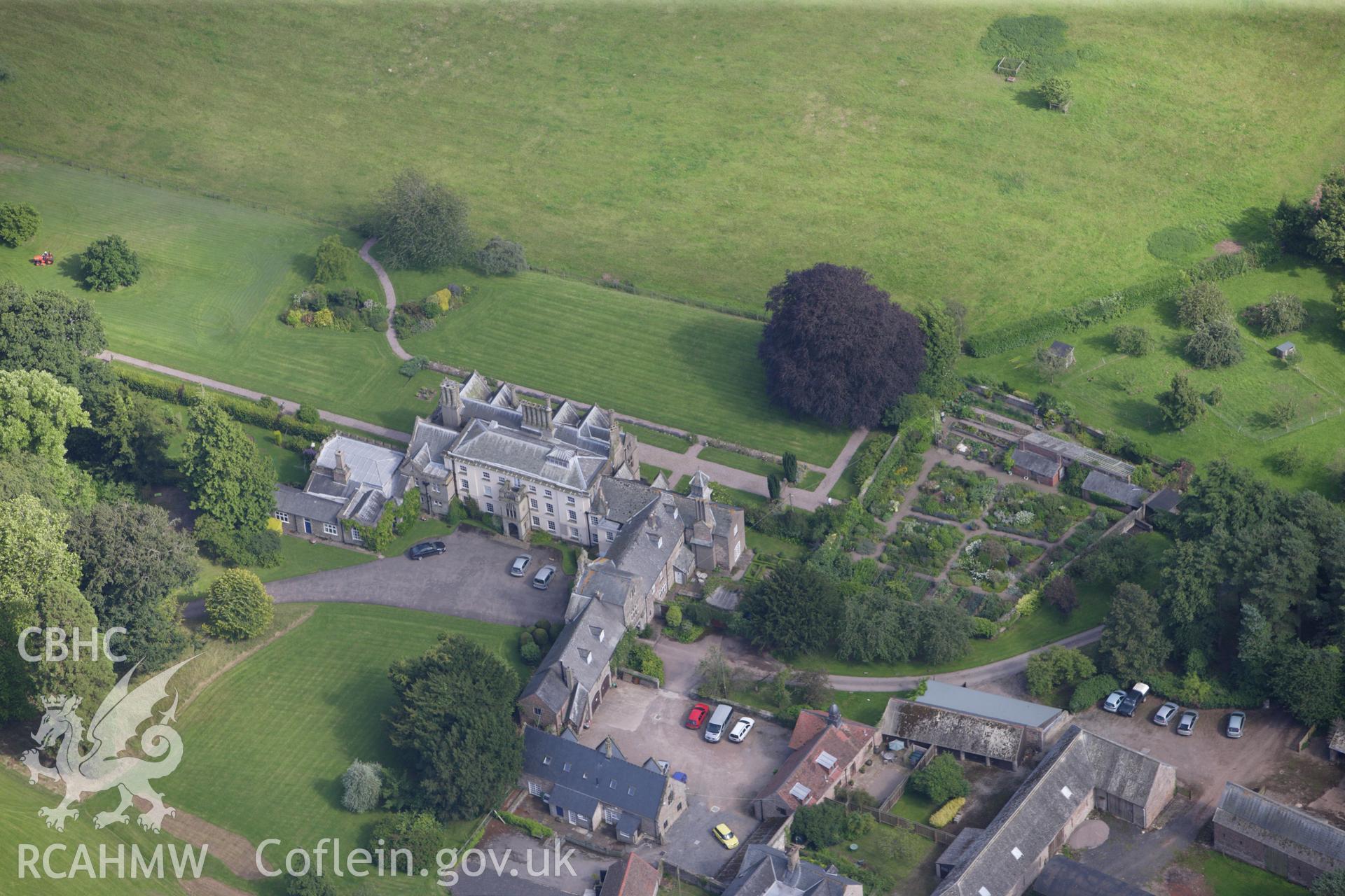 RCAHMW colour oblique aerial photograph of Dingestow Court. Taken on 23 July 2009 by Toby Driver