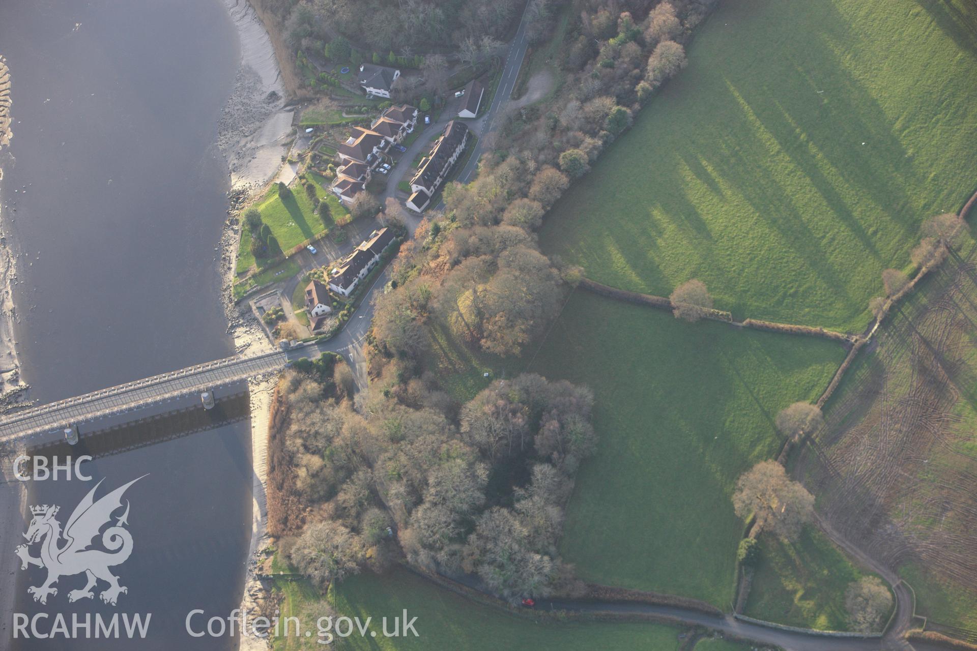 RCAHMW colour oblique aerial photograph of Bryn Castell (sometimes Castell Maelgwn). Taken on 10 December 2009 by Toby Driver