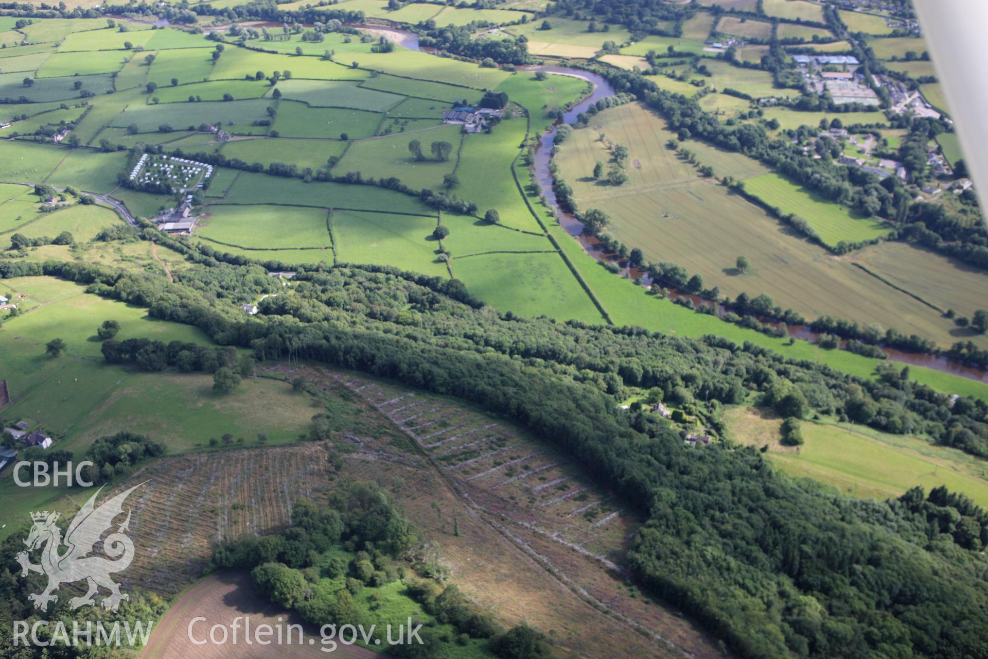 RCAHMW colour oblique aerial photograph of The Graig Settlement. Taken on 23 July 2009 by Toby Driver